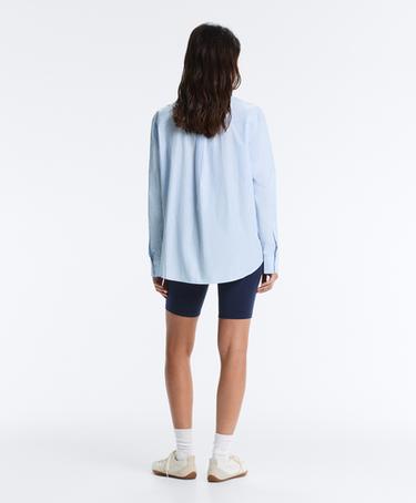 100% cotton long-sleeved shirt — PALE BLUE 7