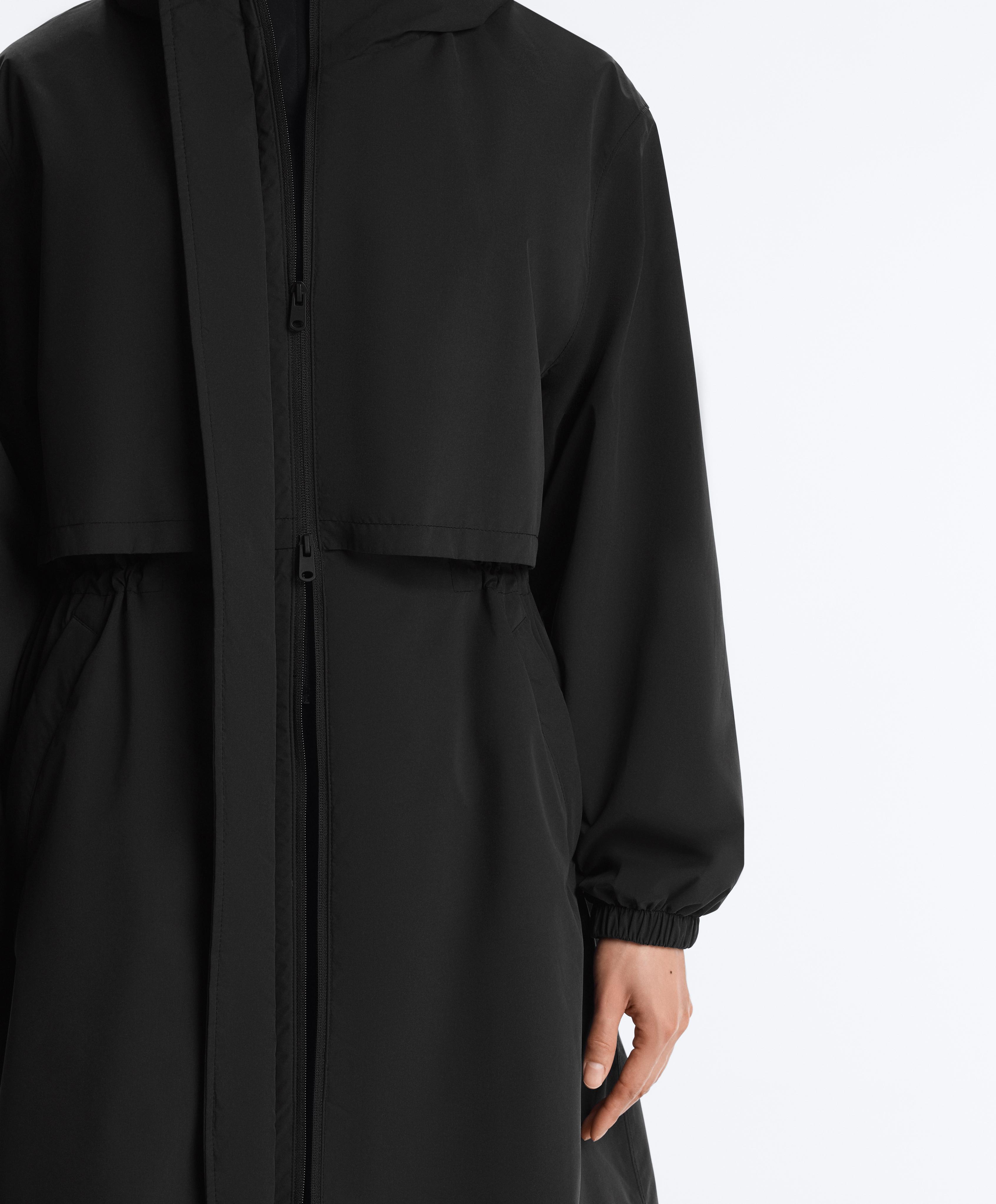 FELLEX® AEROGEL 10K waterproof long padded jacket — BLACK
