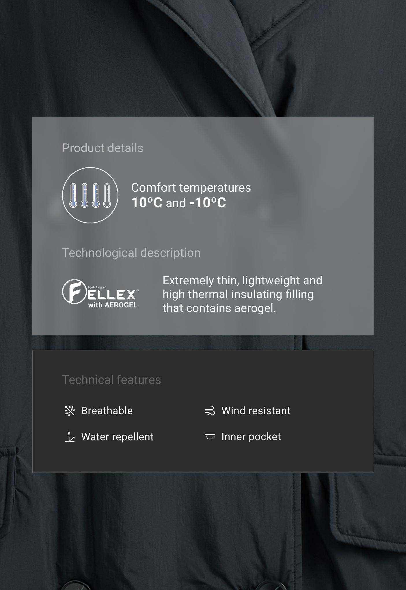 Стьобана мідікуртка FELLEX® з AEROGEL