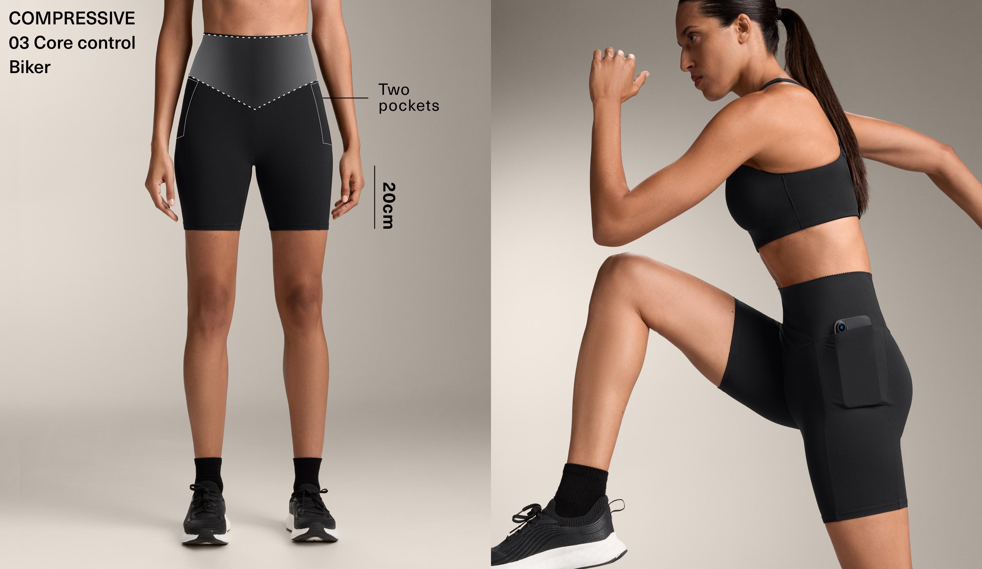 High Rise Compressive Pocket 20cm Cycling Leggings