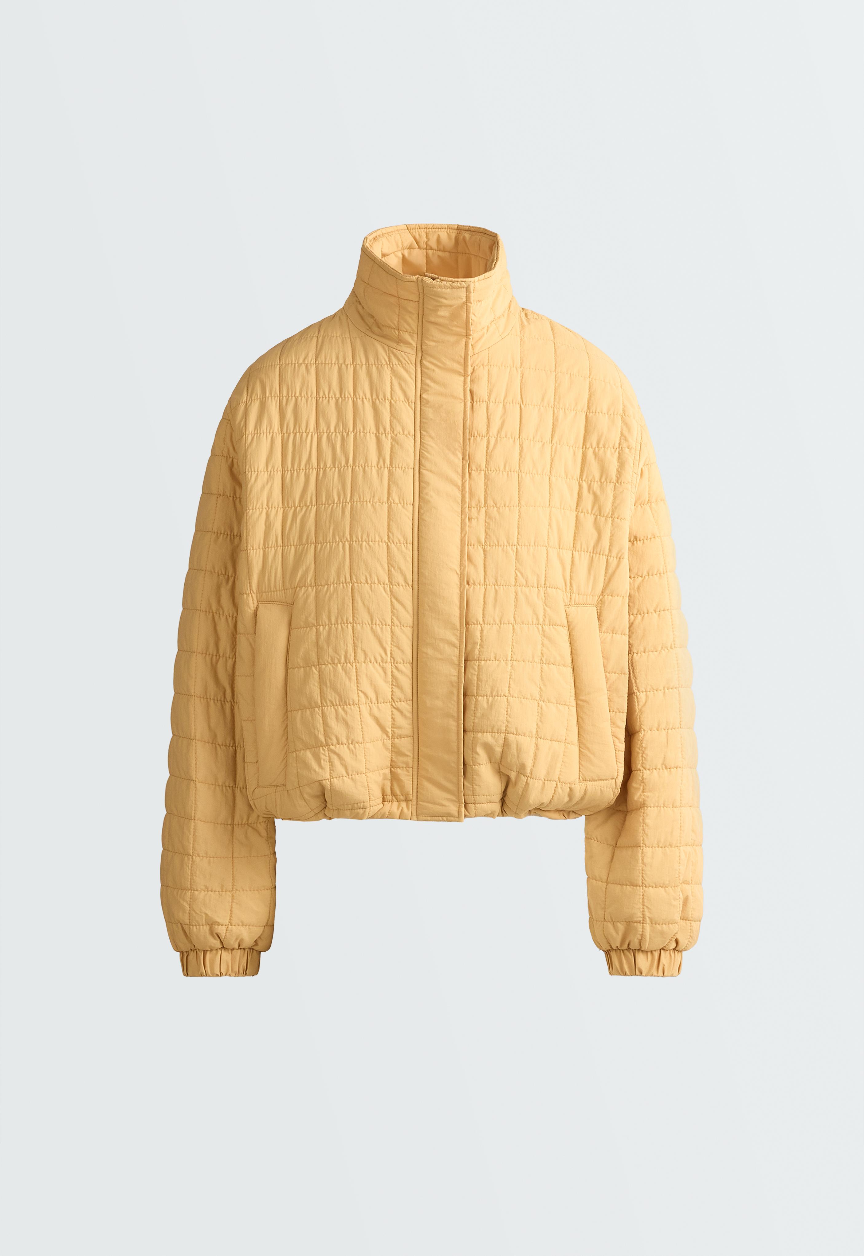 Short FELLEX® AEROGEL padded jacket — OCHRE