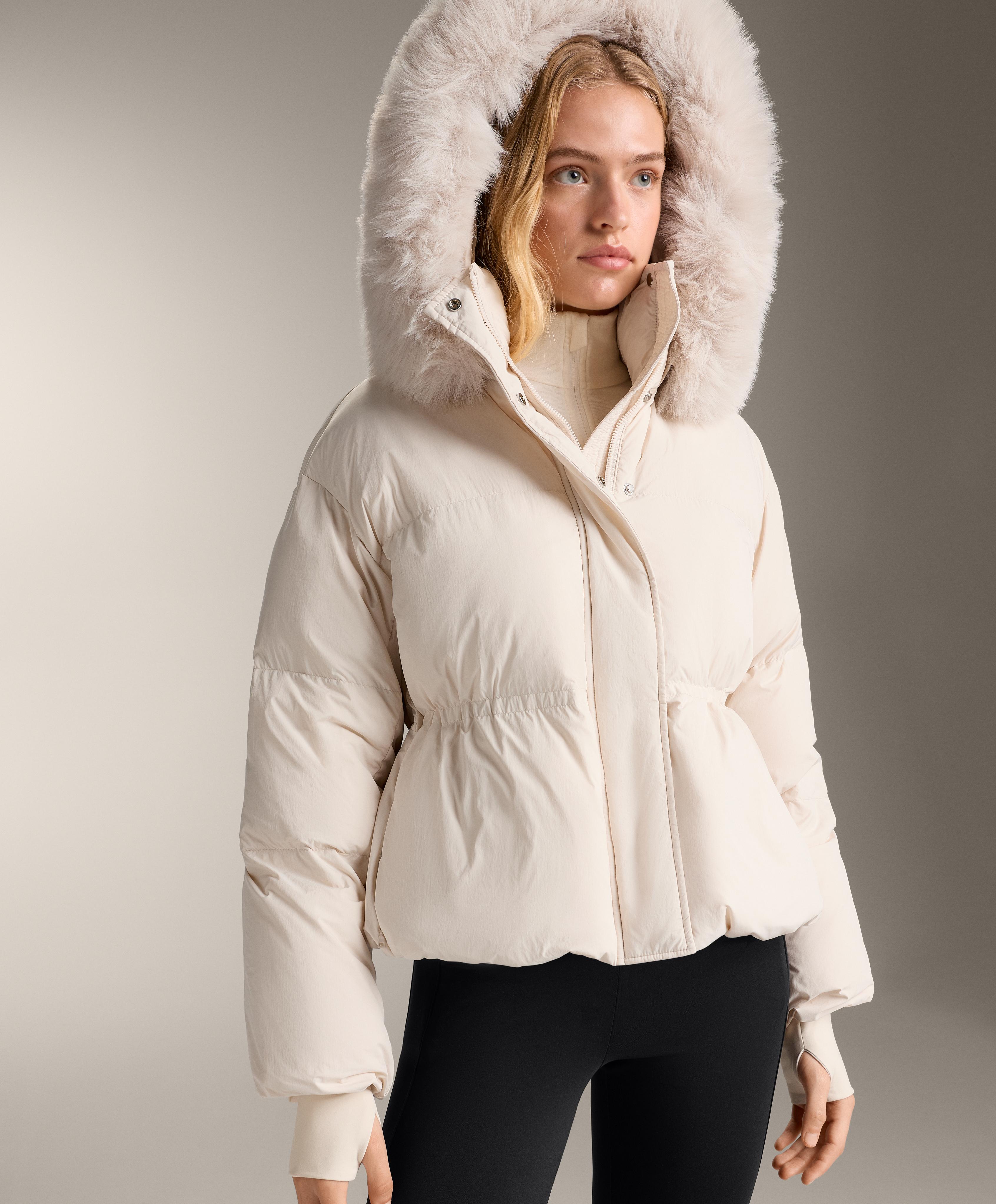 Half-zip polar thermal base layer T-shirt — PALE ECRU
