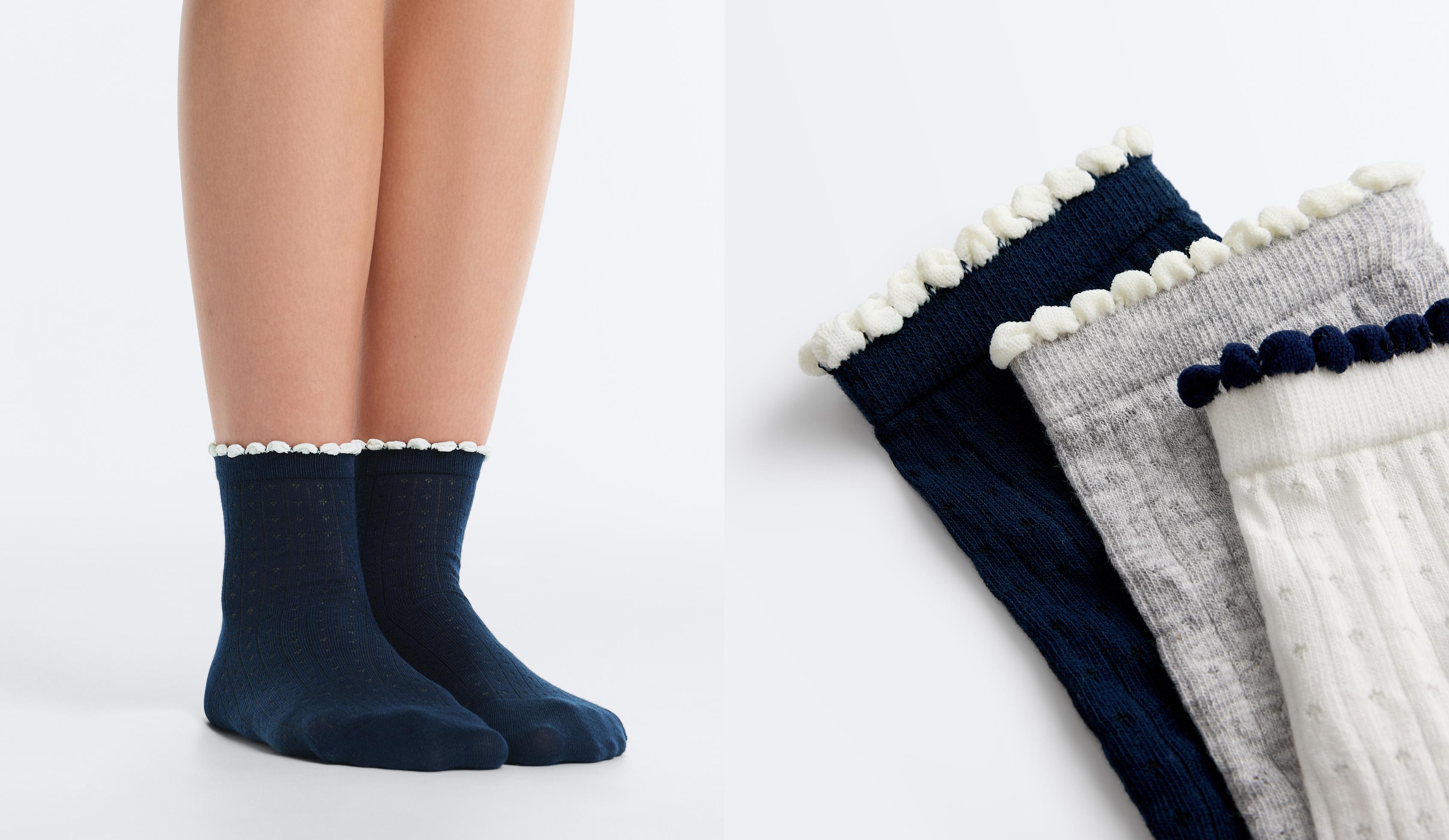 3 paires de chaussettes quarter en mélange de coton bubble 3 paires de chaussettes quarter en mélange de coton bubble