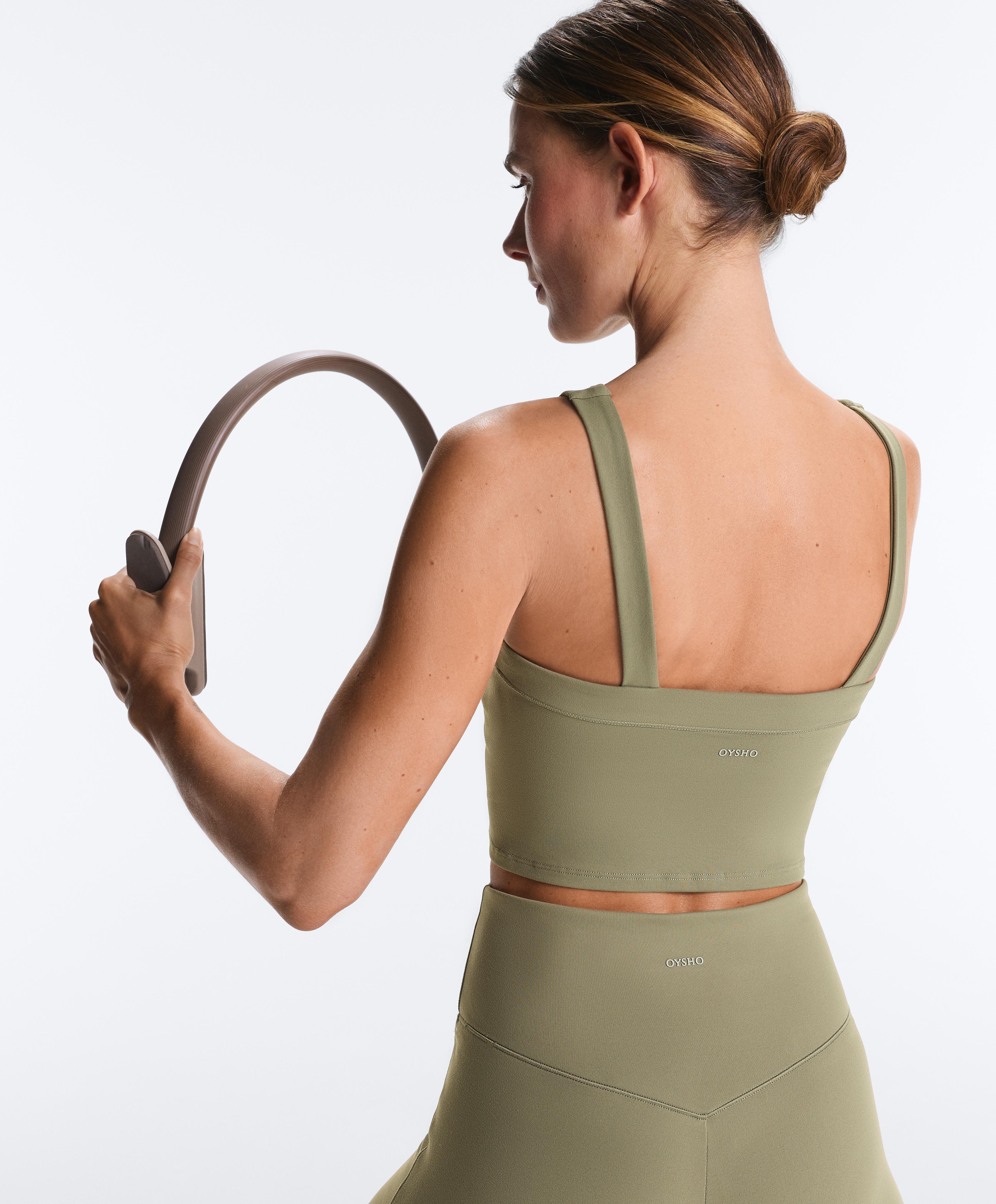 Evermove tank top with straps — WASHED KHAKI