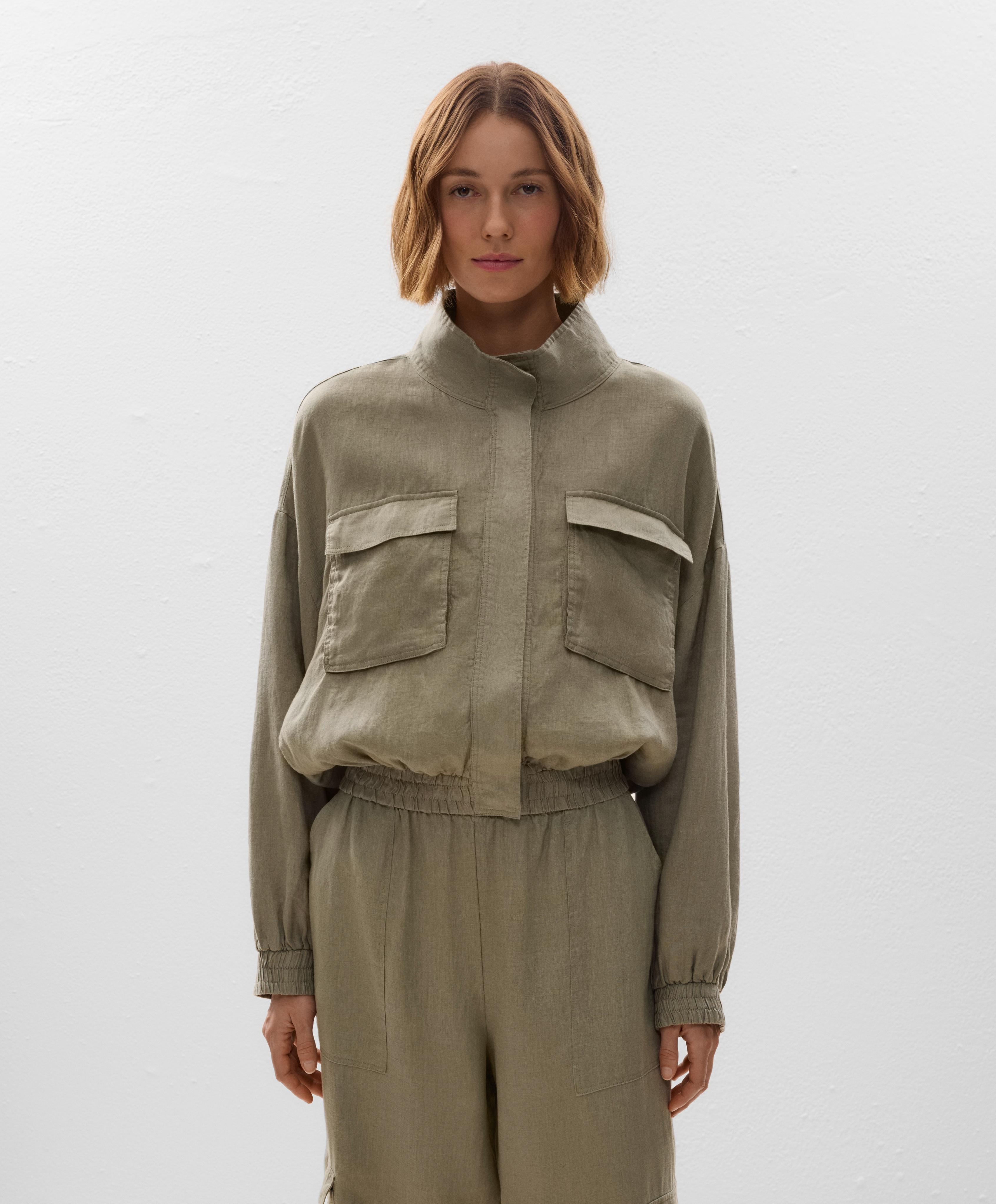 Linen bomber jacket - Sale Linen bomber jacket - Sale