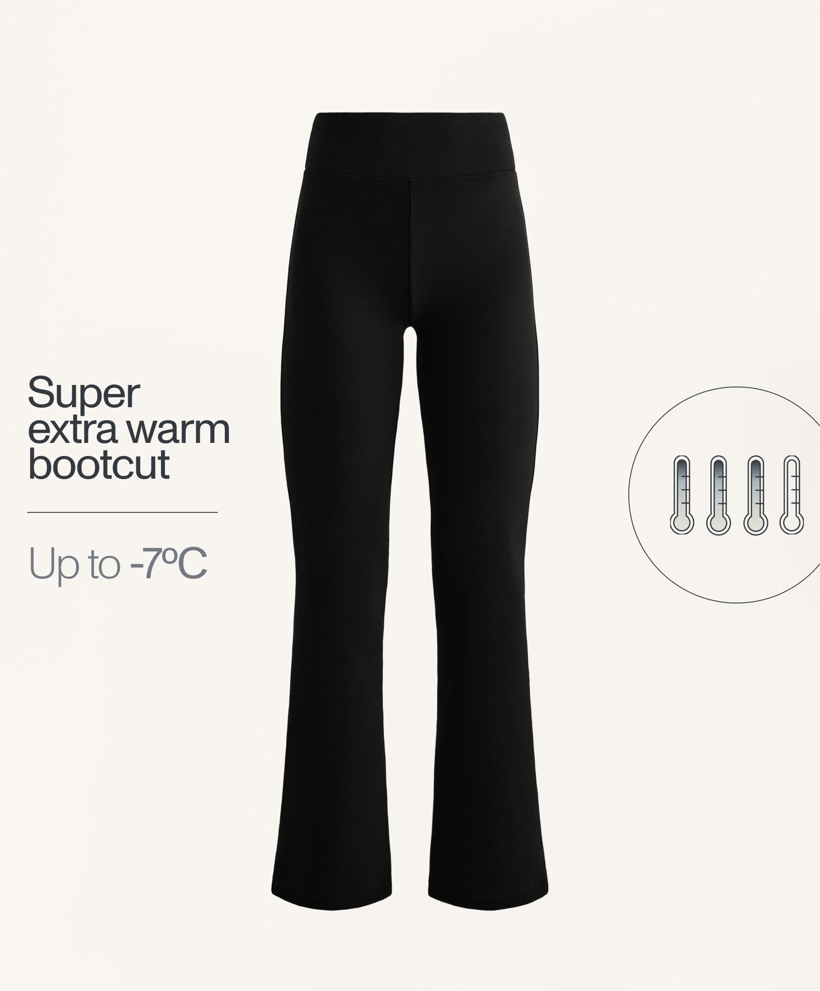 Pantalón bootcut seamless de talle alto super extra Warm