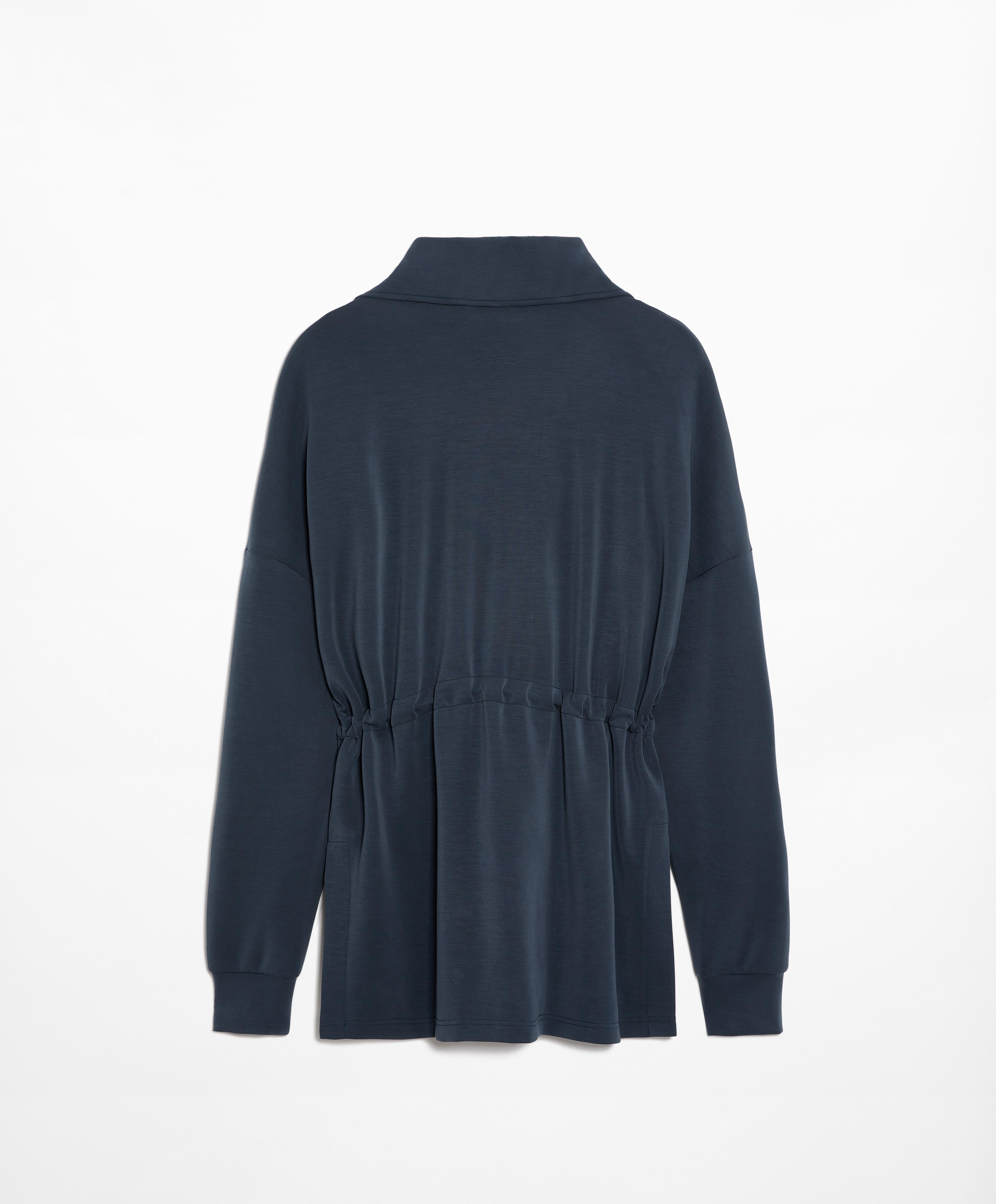 Half-zip sweatshirt with modal