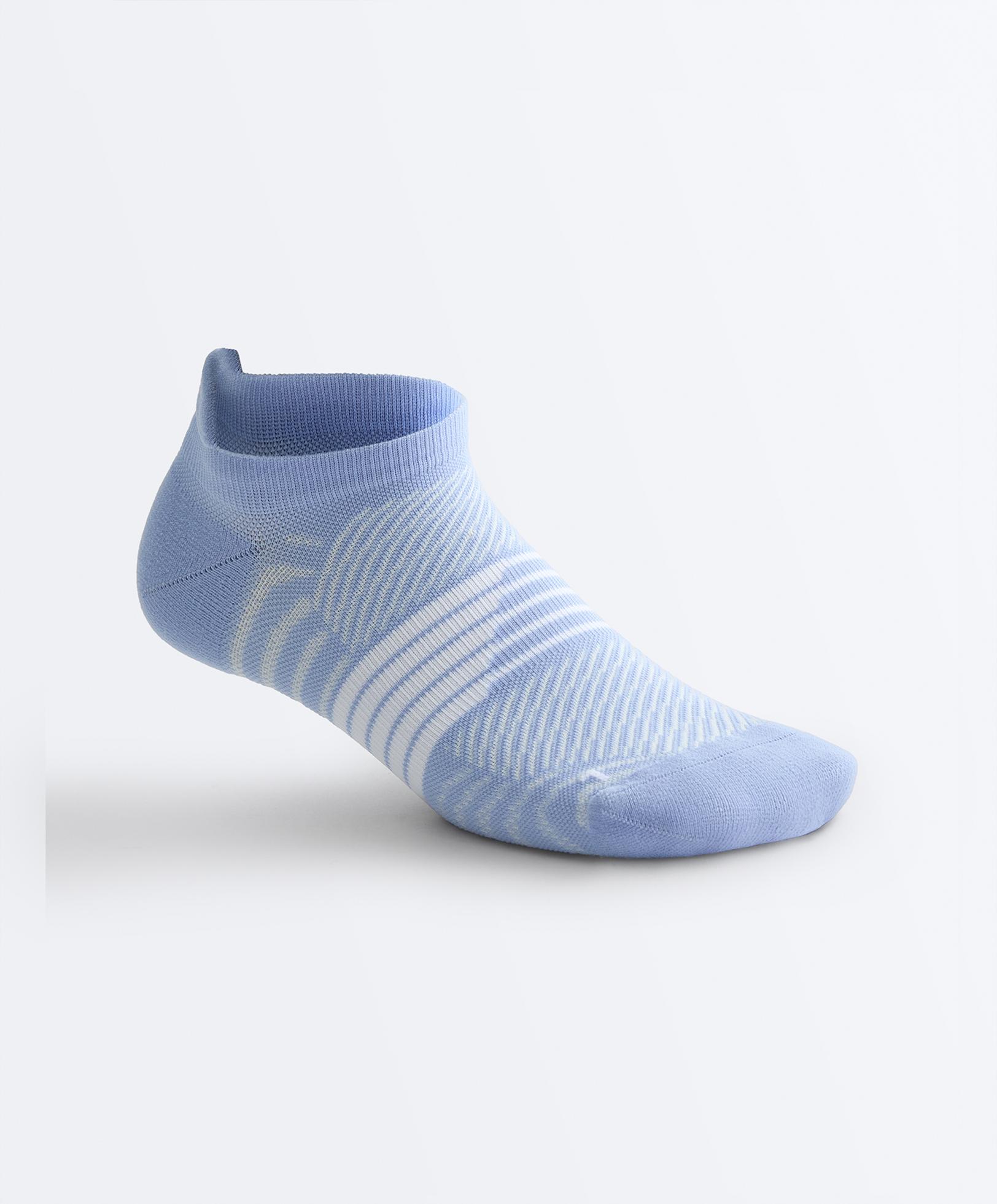 3 pairs of polyamide blend sports sneaker socks with heel tab — WASHED INDIGO