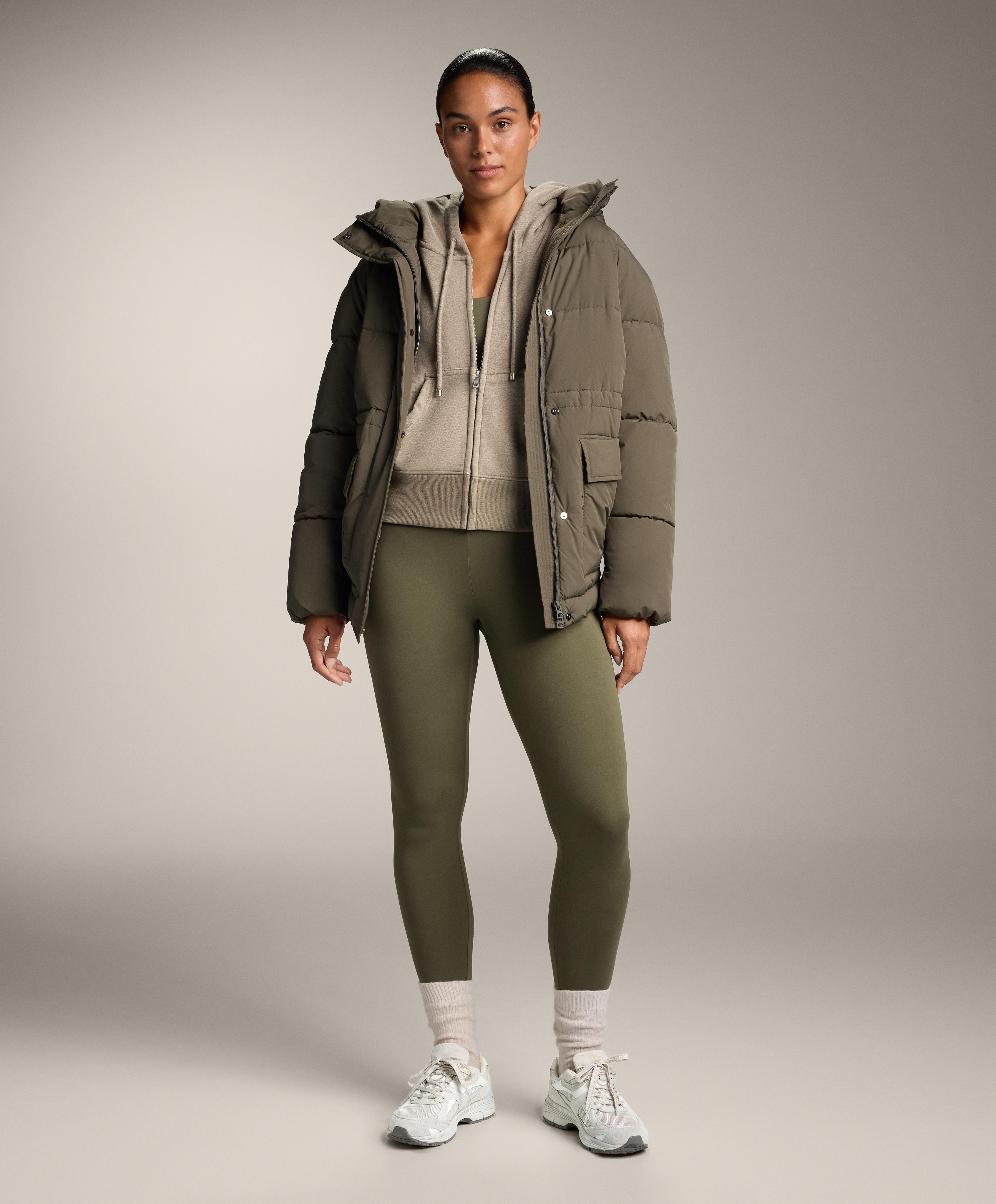 Comfortlux high-waisted ankle-length leggings — KHAKI