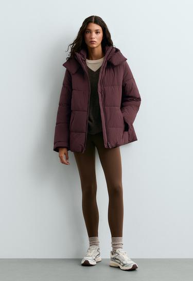Water-repellent primaloft® padded jacket — DARK WINE RED 1