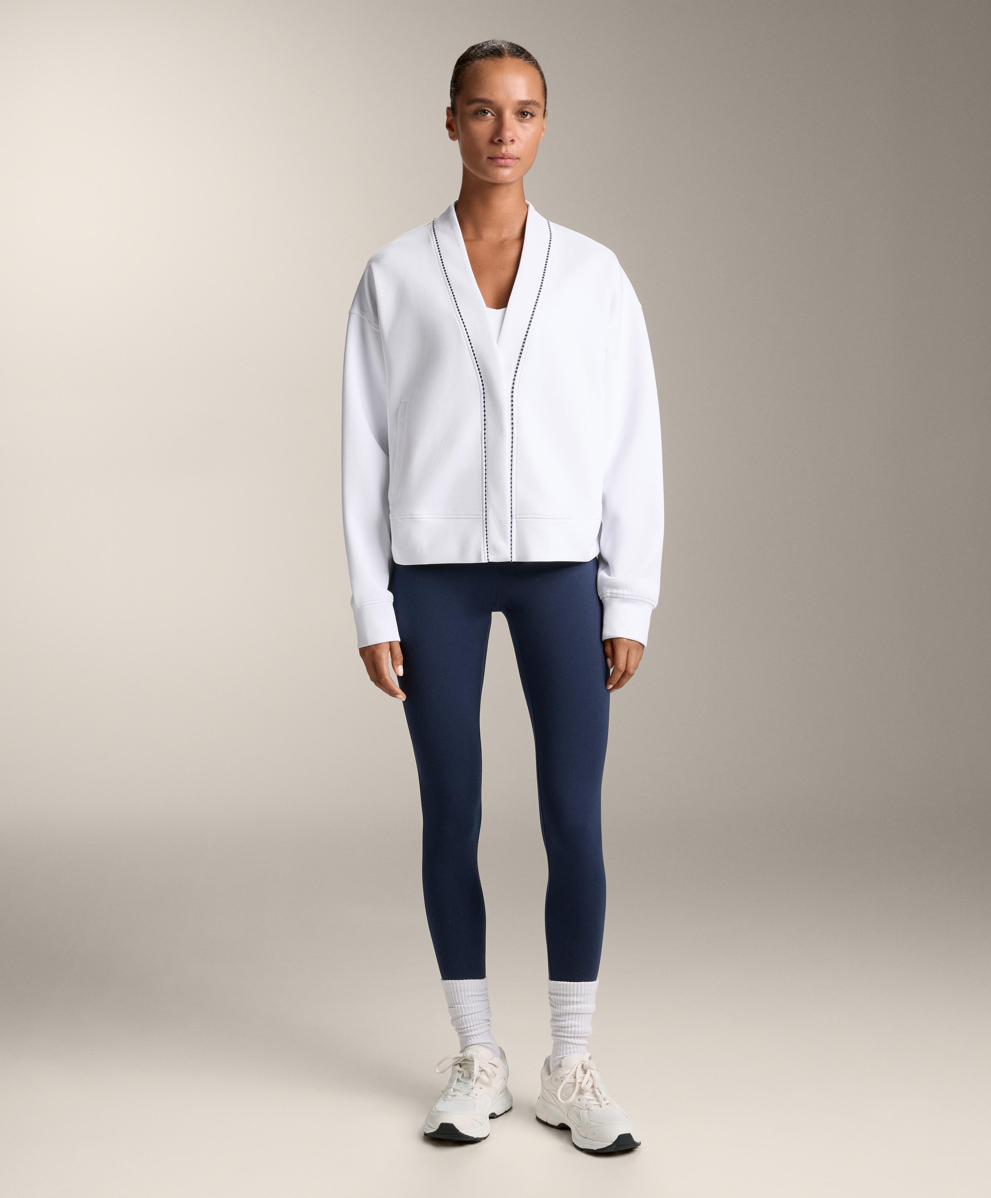 Кардиган из плотной ткани пике на основе смесового хлопка - Распродажа