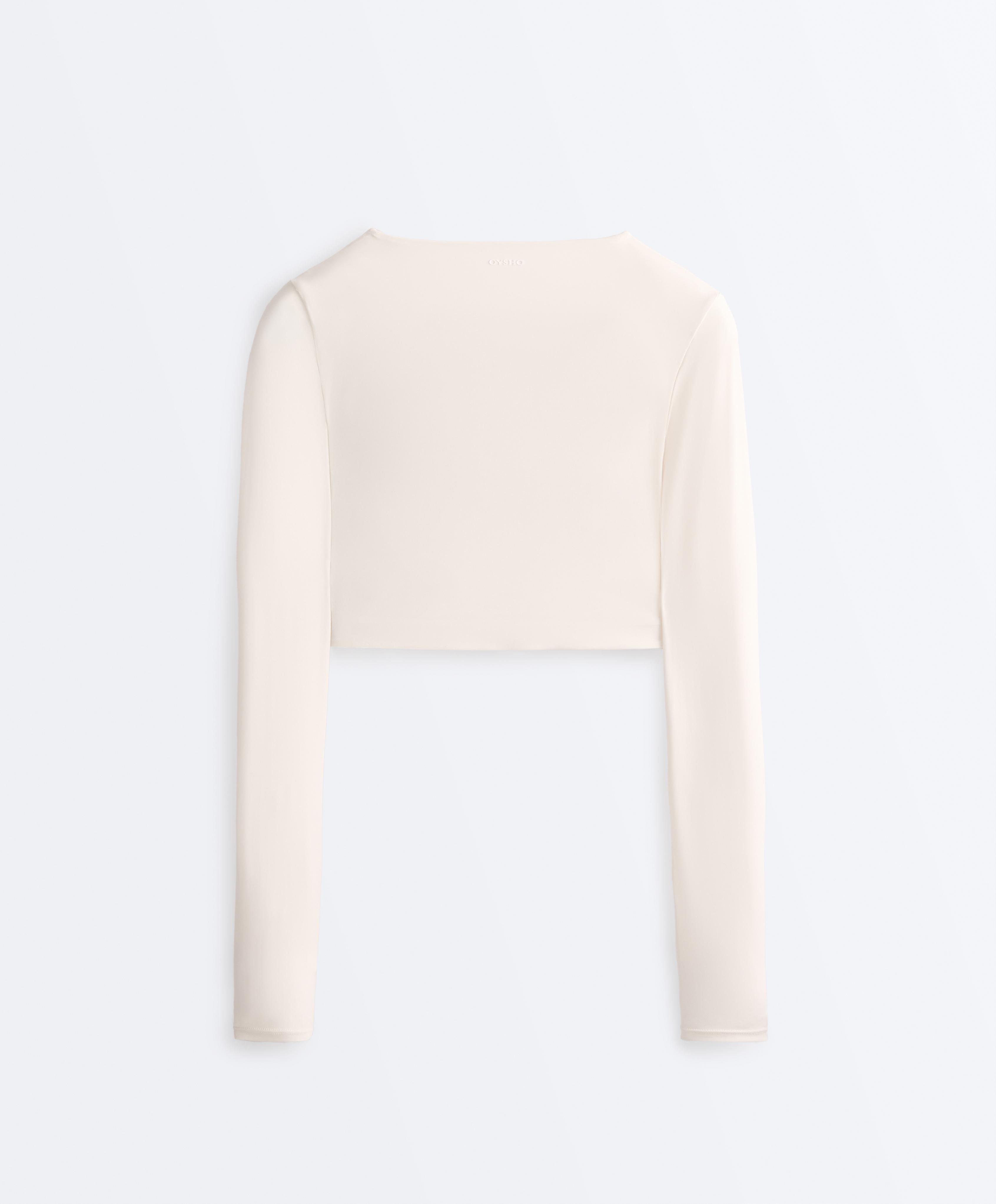 Light Touch long-sleeved T-shirt — PALE ECRU