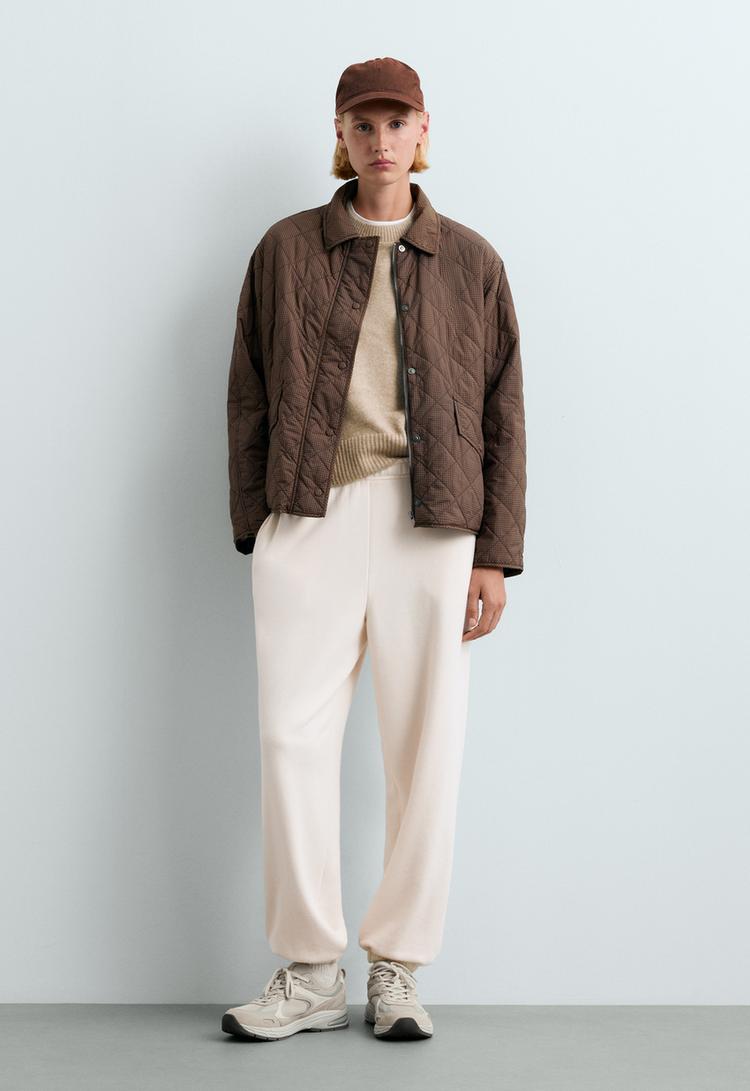 FELLEX® AEROGEL midi boxy padded jacket — MOCHA