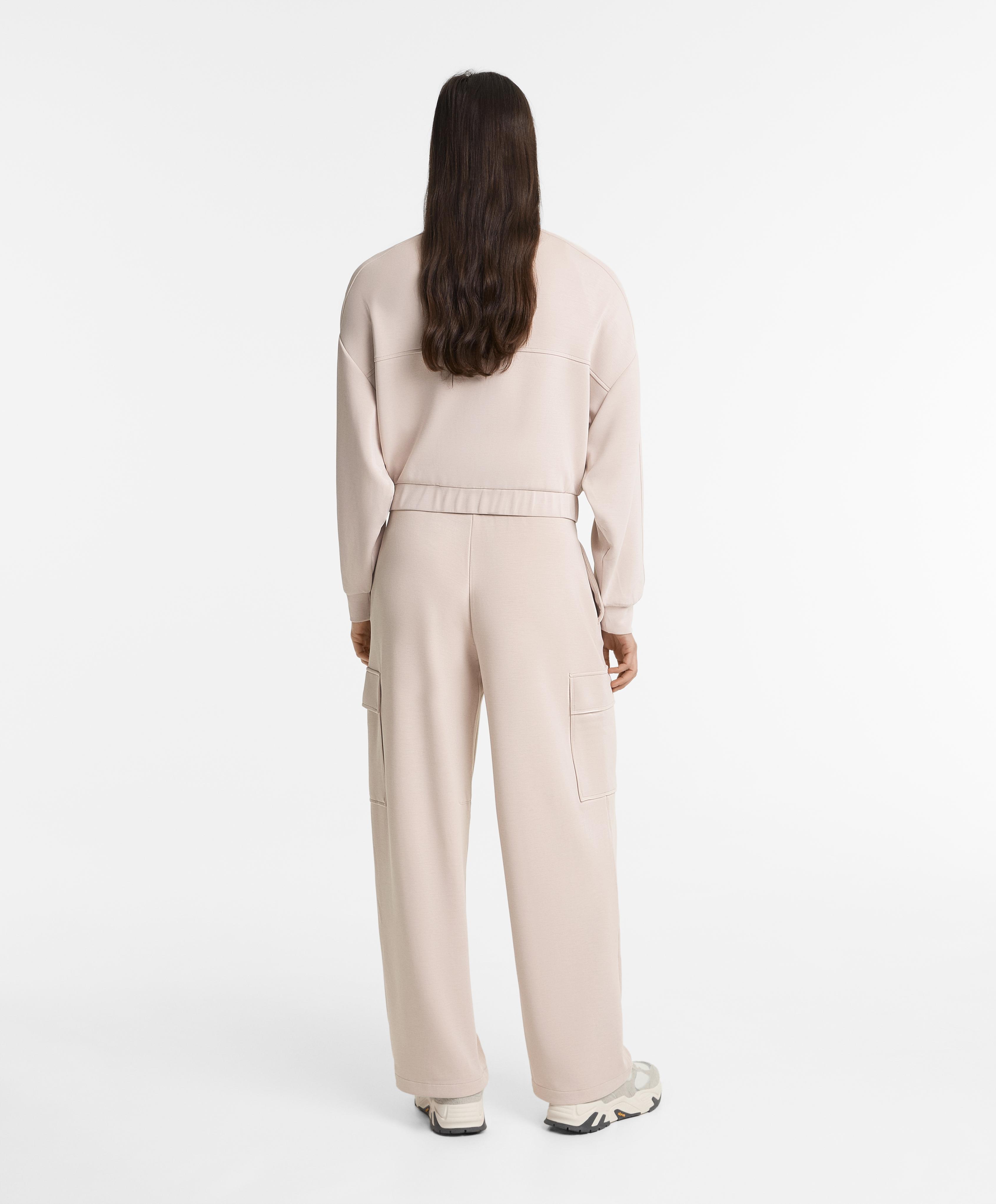 Light taupe cargo barrel tracksuit