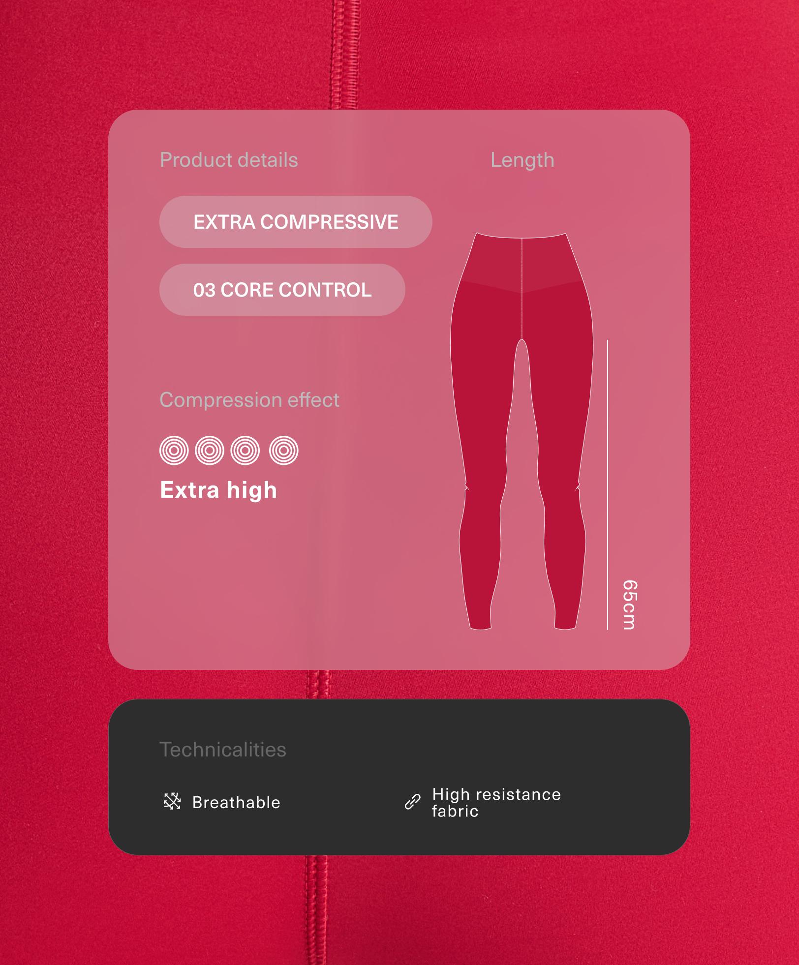 Leggings tobillero Extra Compressive core control