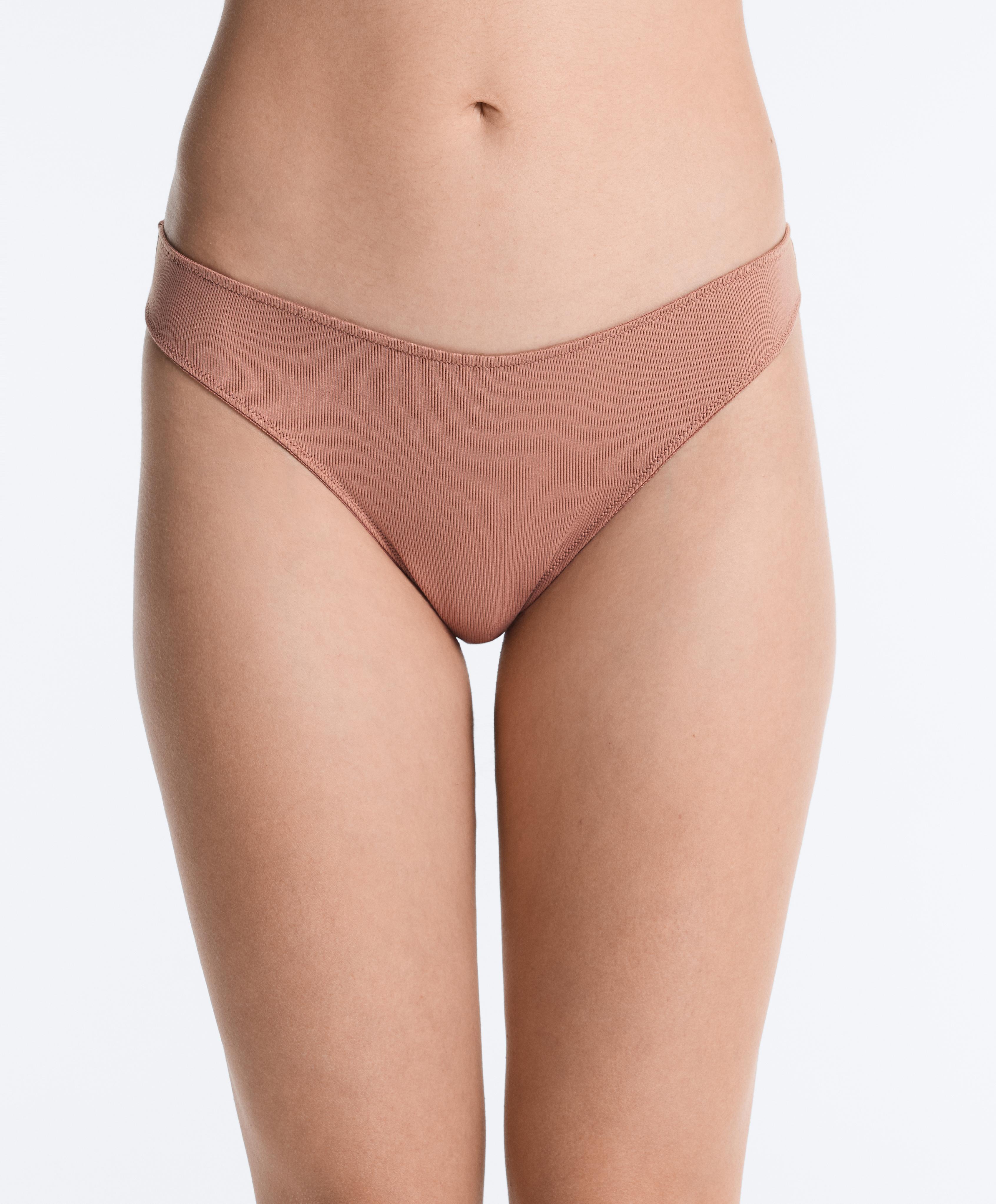 5 slips brésiliens en mélange de coton