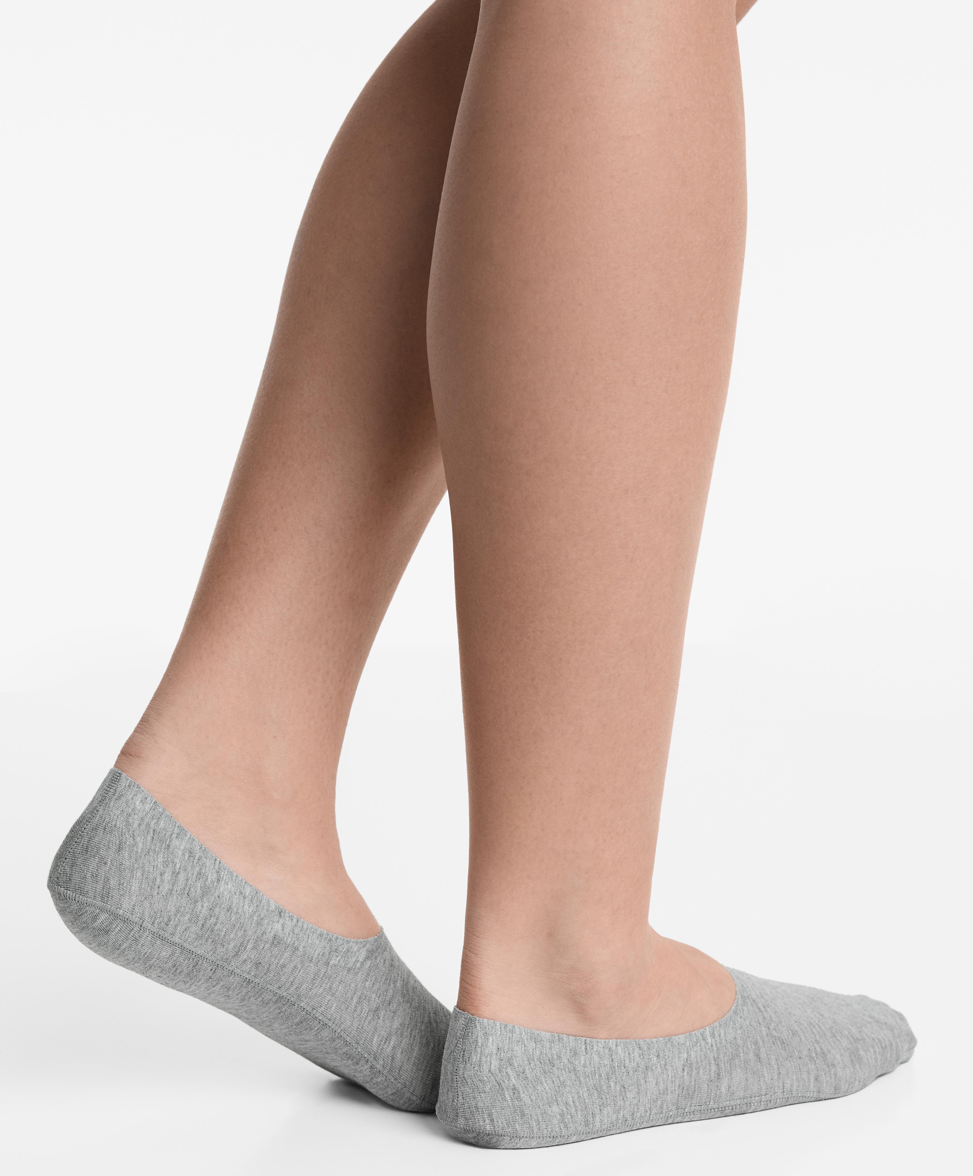زوجا جوارب غير مرئية ممزوجة بالقطن بقصة مرتفعة - تخفيضات زوجا جوارب غير مرئية ممزوجة بالقطن بقصة مرتفعة - تخفيضات