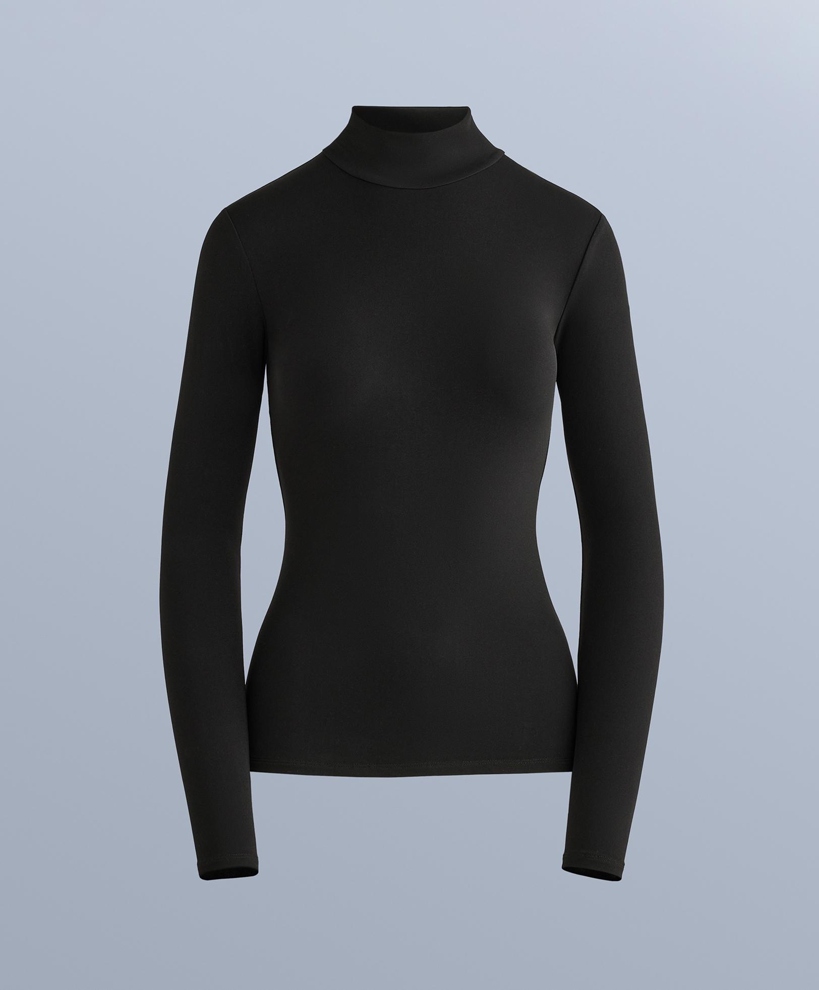 Long sleeve thermal base layer T-shirt — BLACK