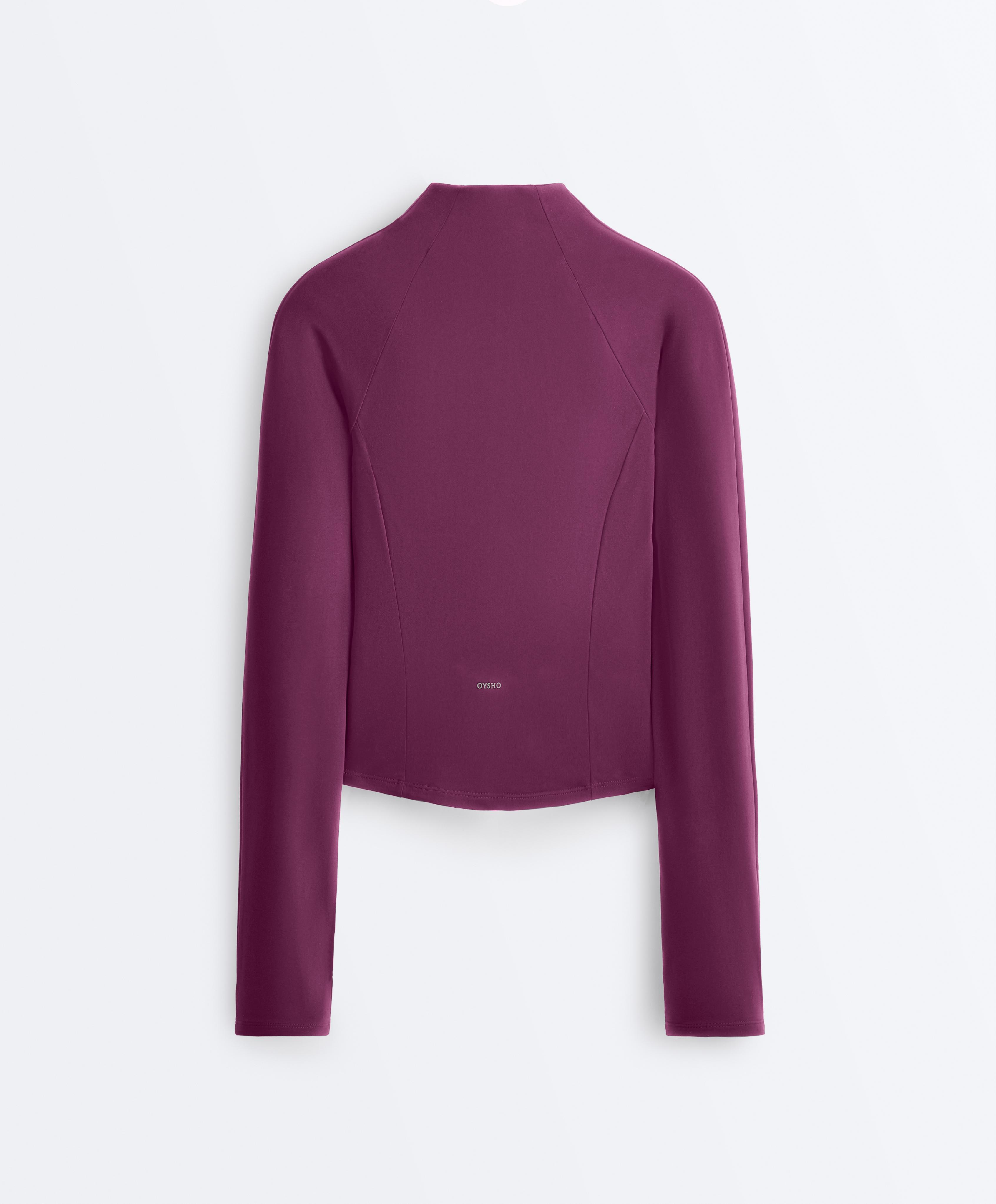 Light warm technical jacket — DARK PLUM