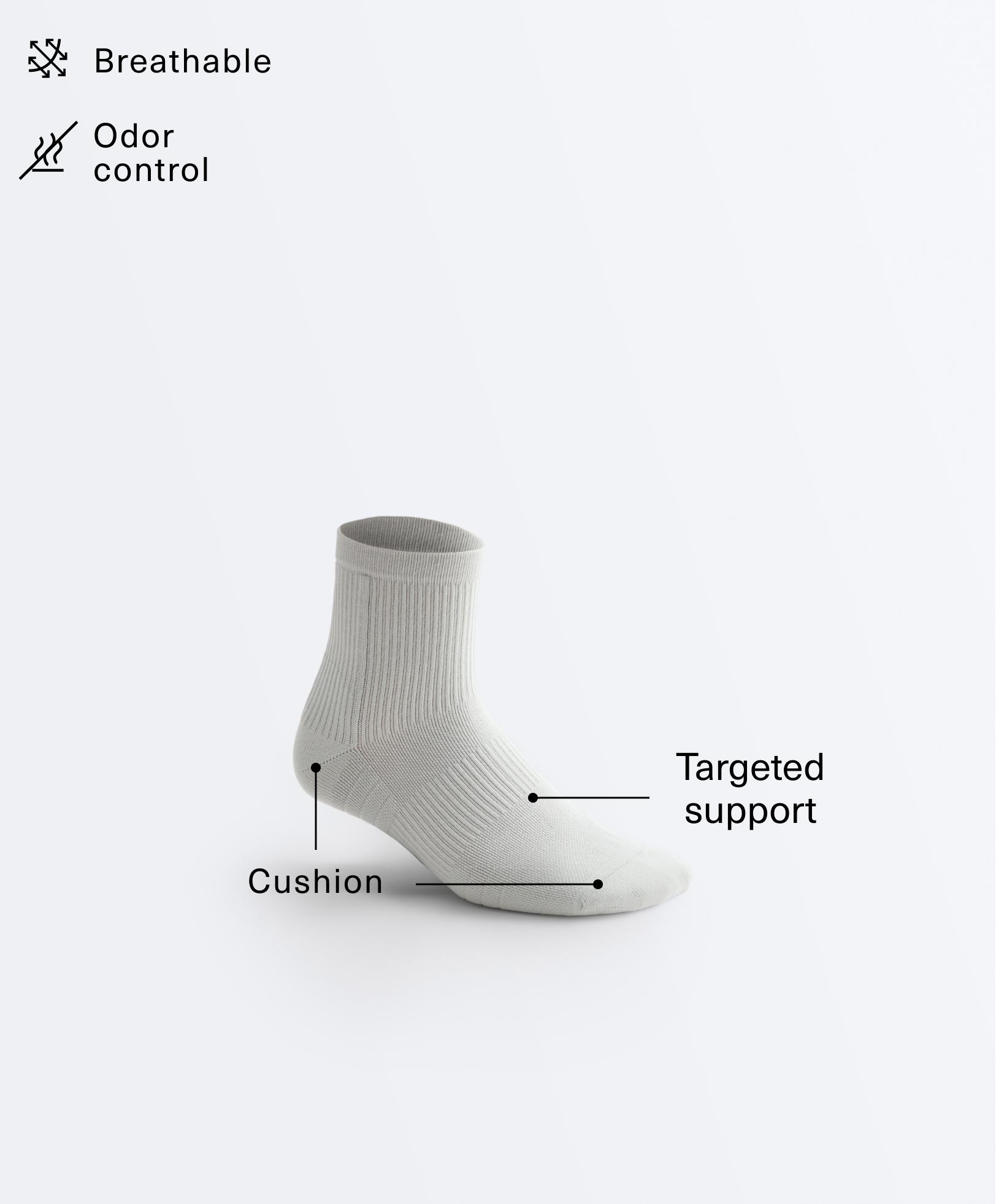 2 pairs of polyamide blend quarter running socks 2 pairs of polyamide blend quarter running socks