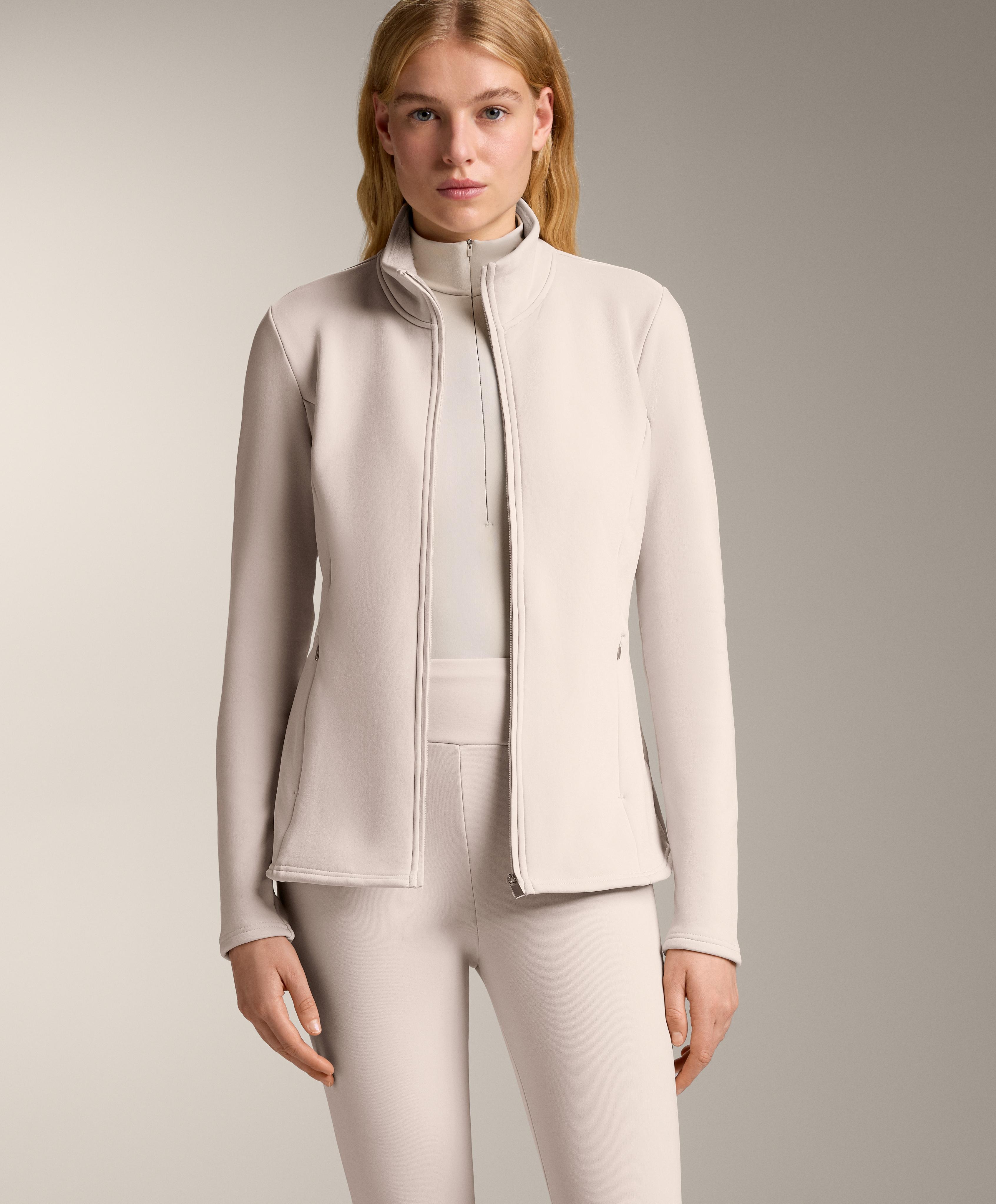 Long super extra warm seamless technical jacket — PALE MINK