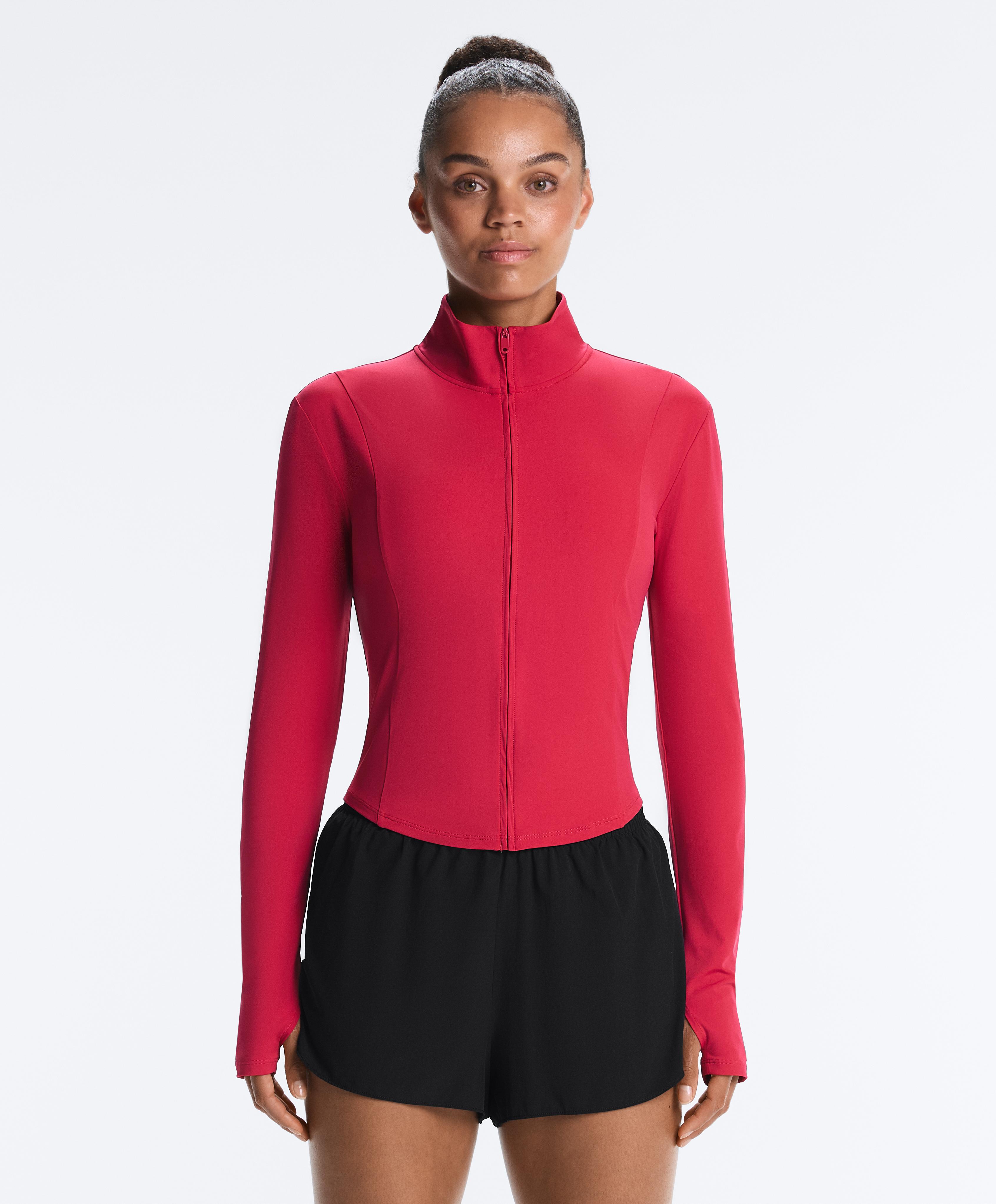 Short Light Touch technical jacket — RED