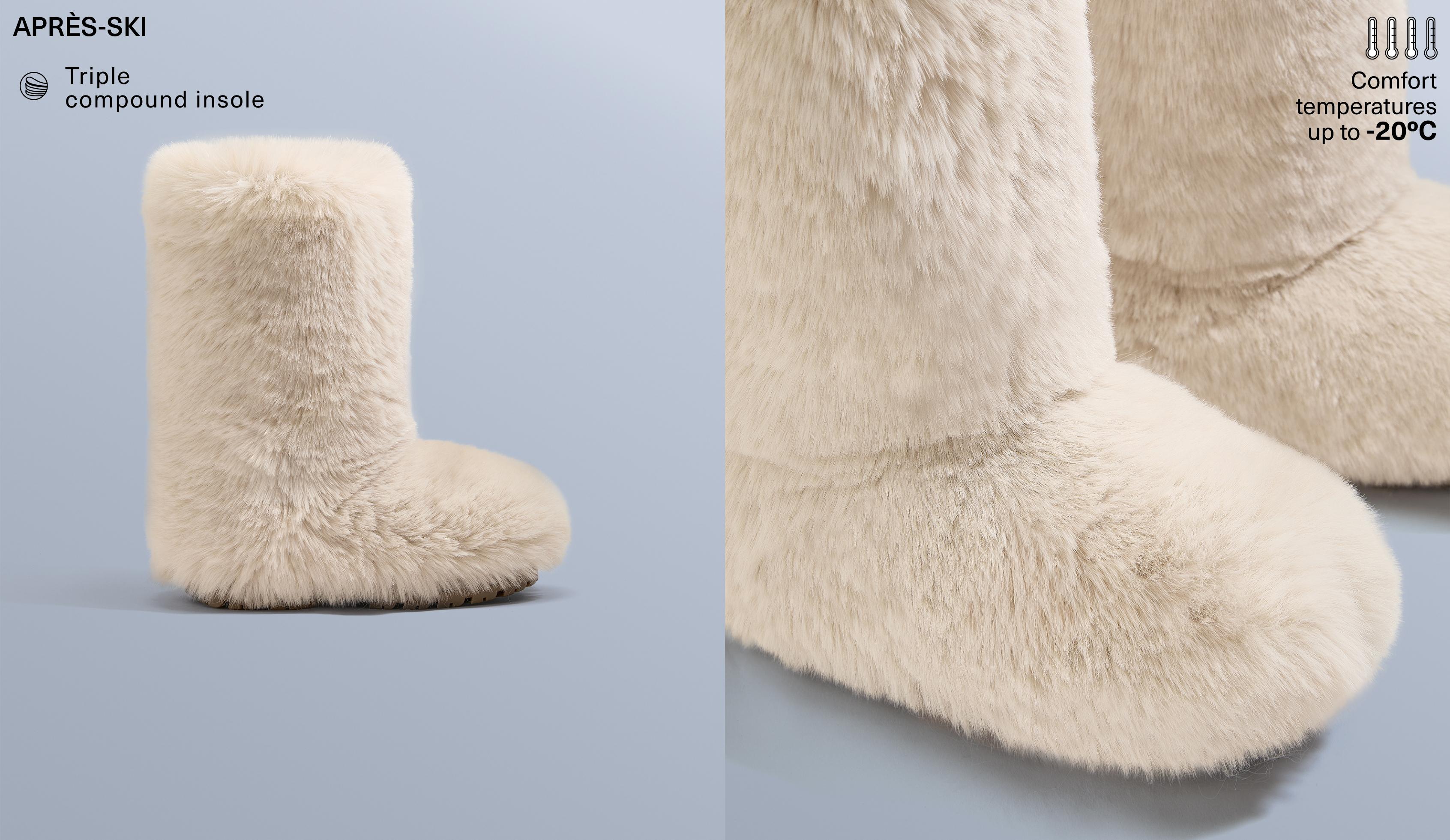 بوت تقني بمظهر الفرو