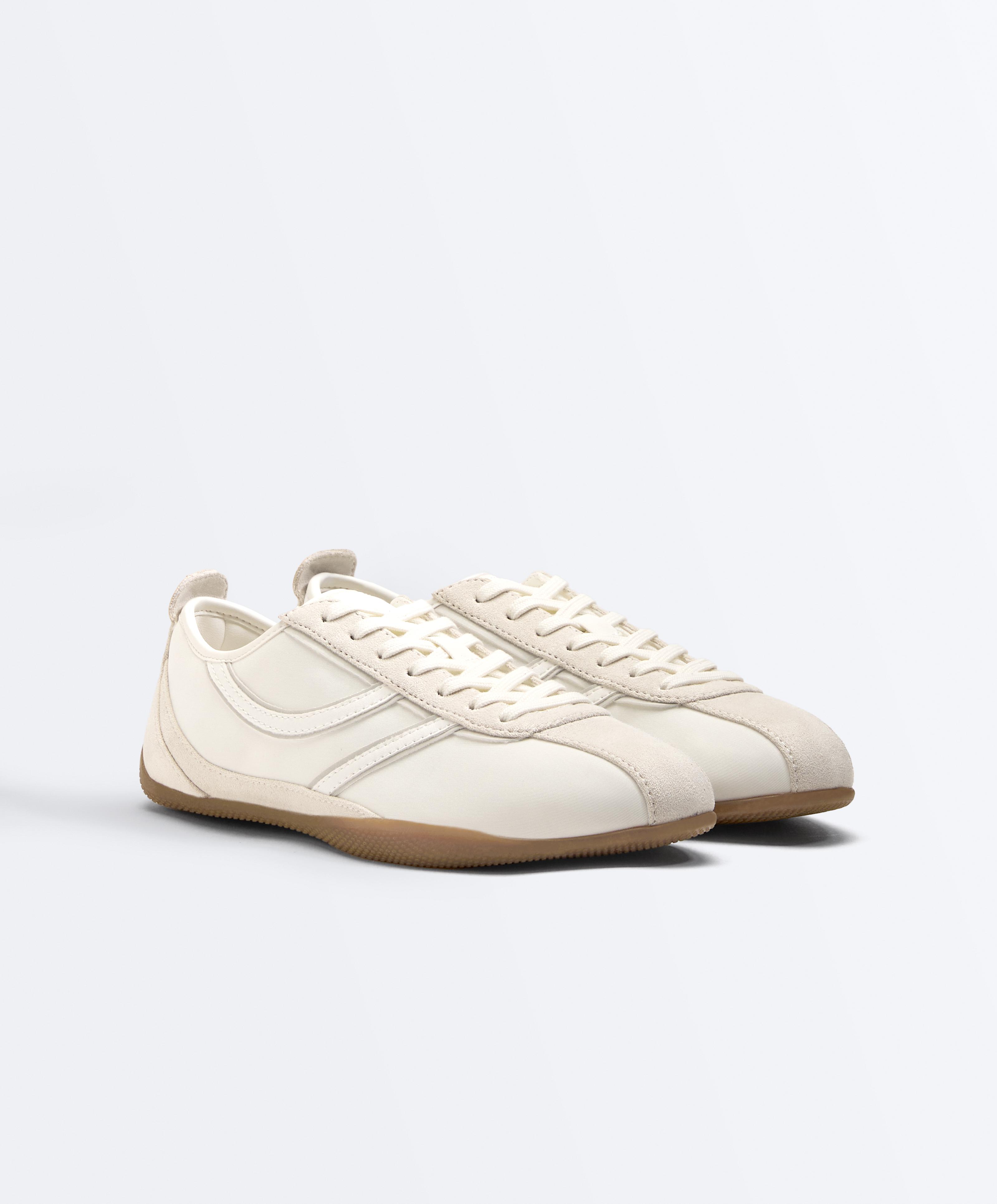 Soft nylon trainers — WHITE