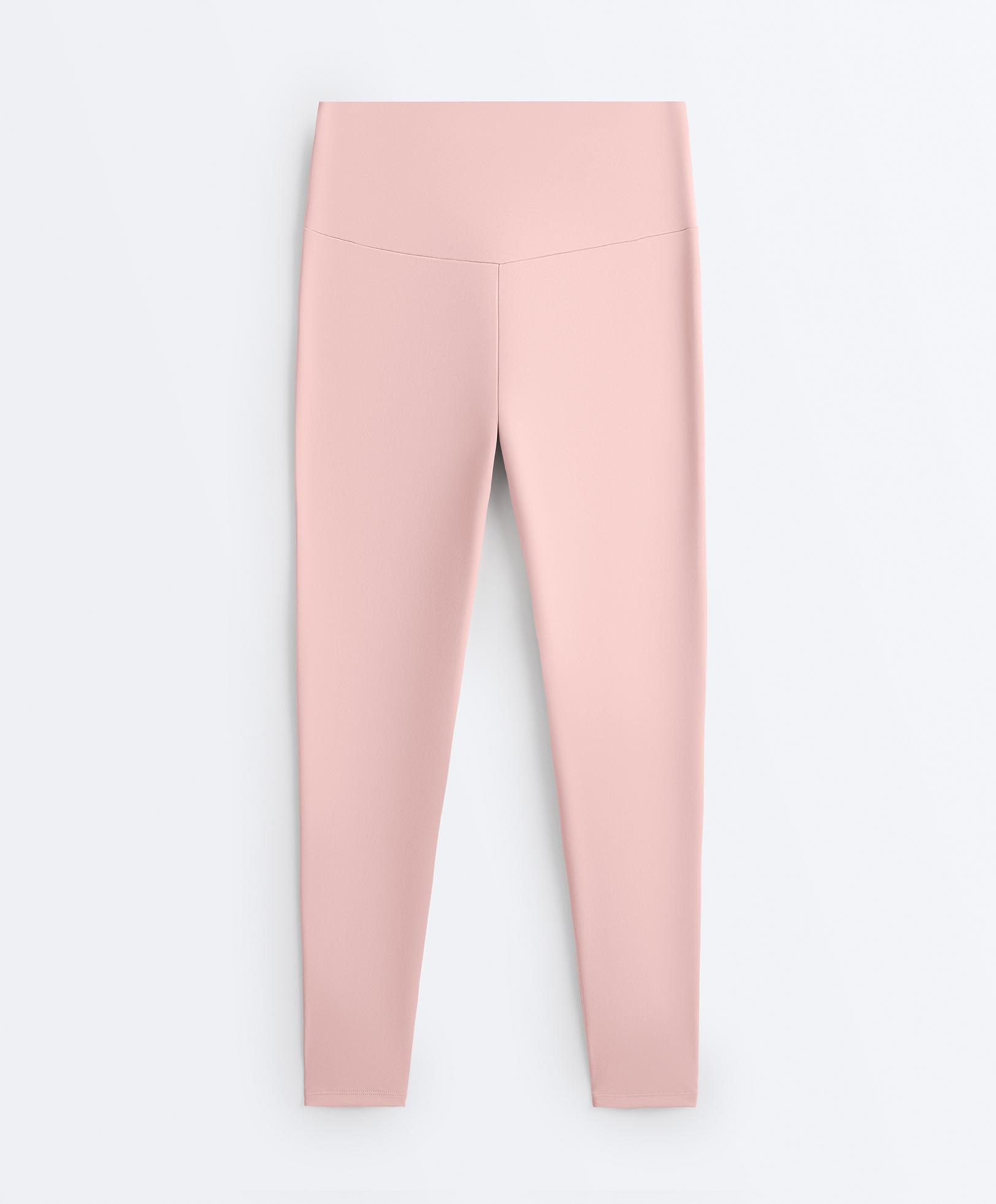 Comfortlux high-waisted ankle-length leggings — NUDE PINK