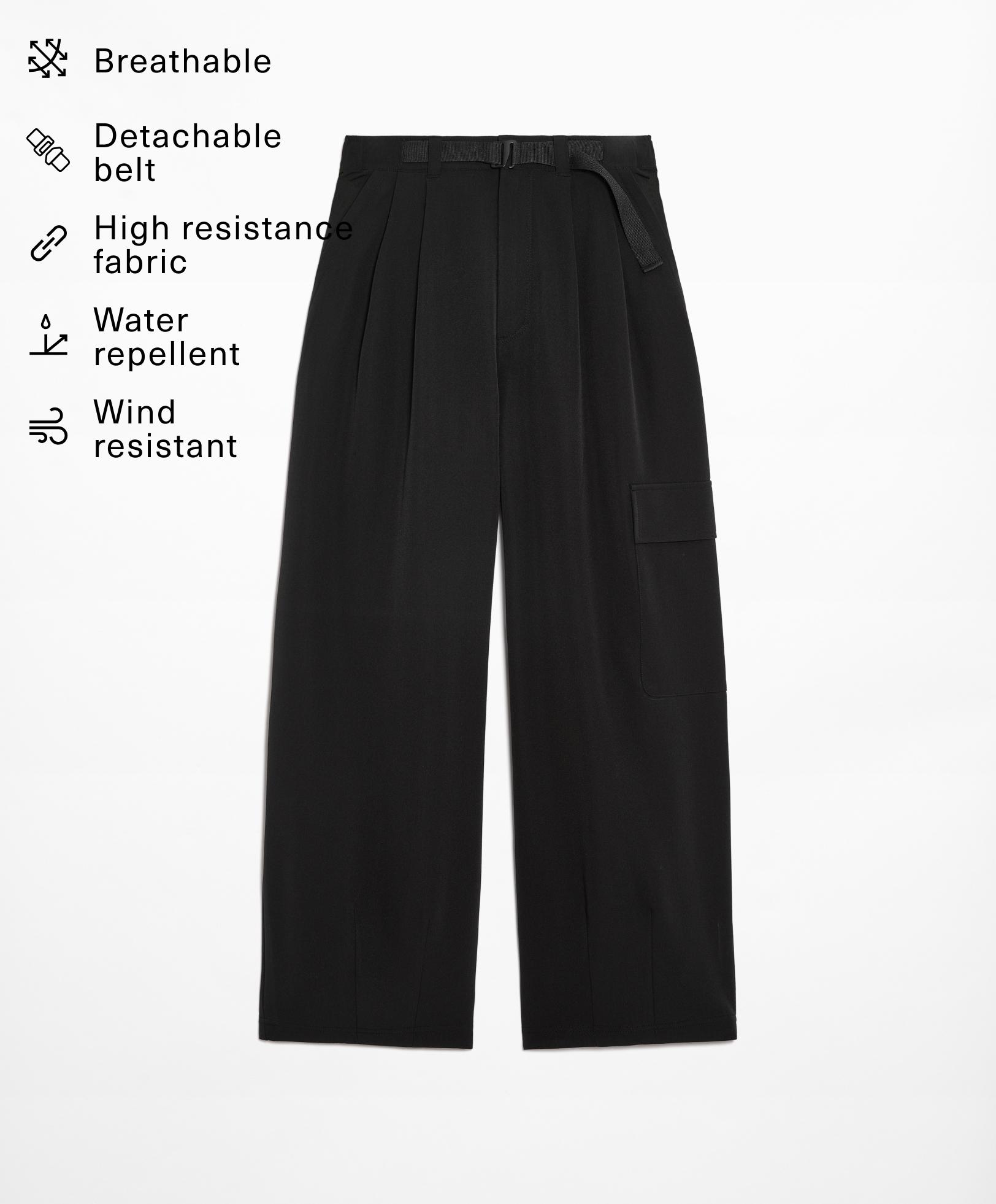 Water-repellent technical trousers