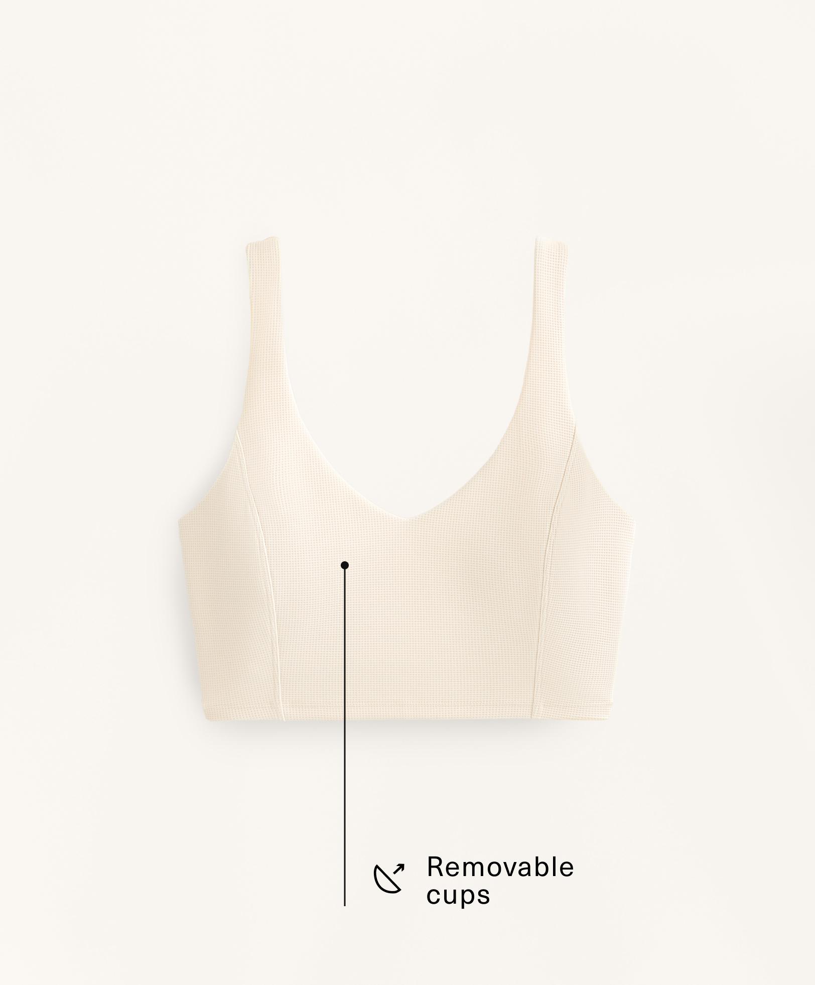 Waffle V-neck top
