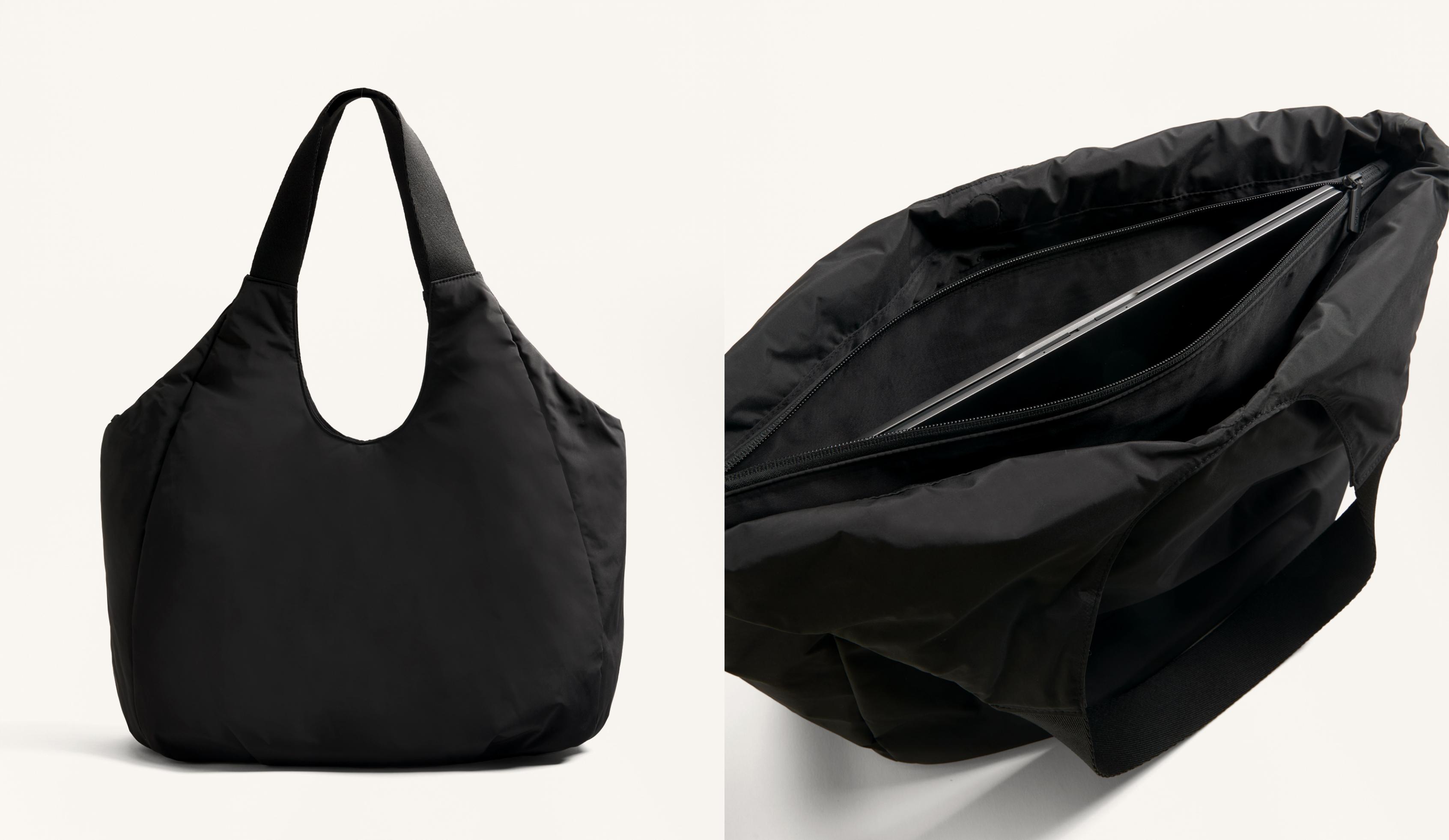 Kontrast saplı shopper çanta