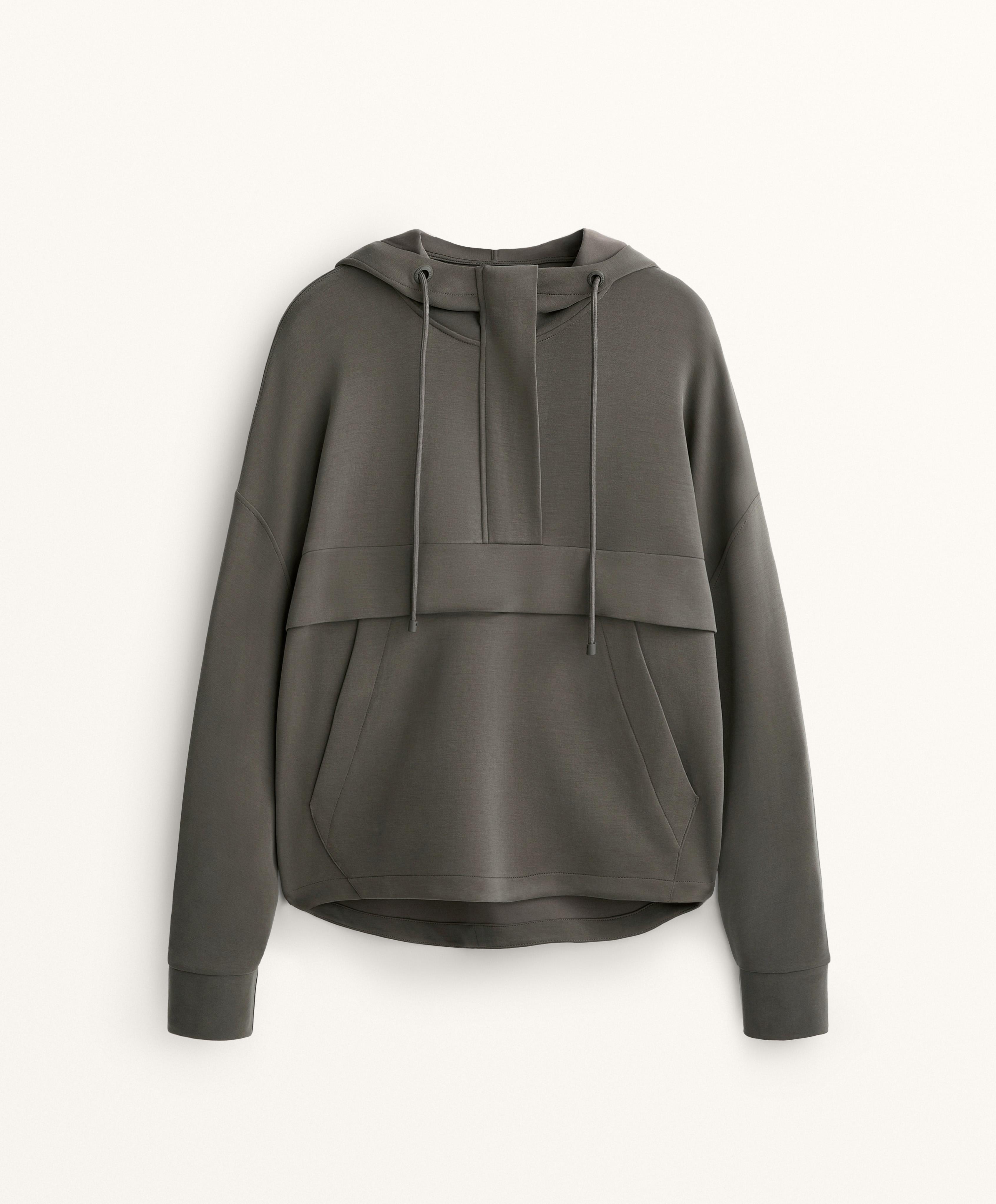 Sweat avec modal au toucher doux à zip