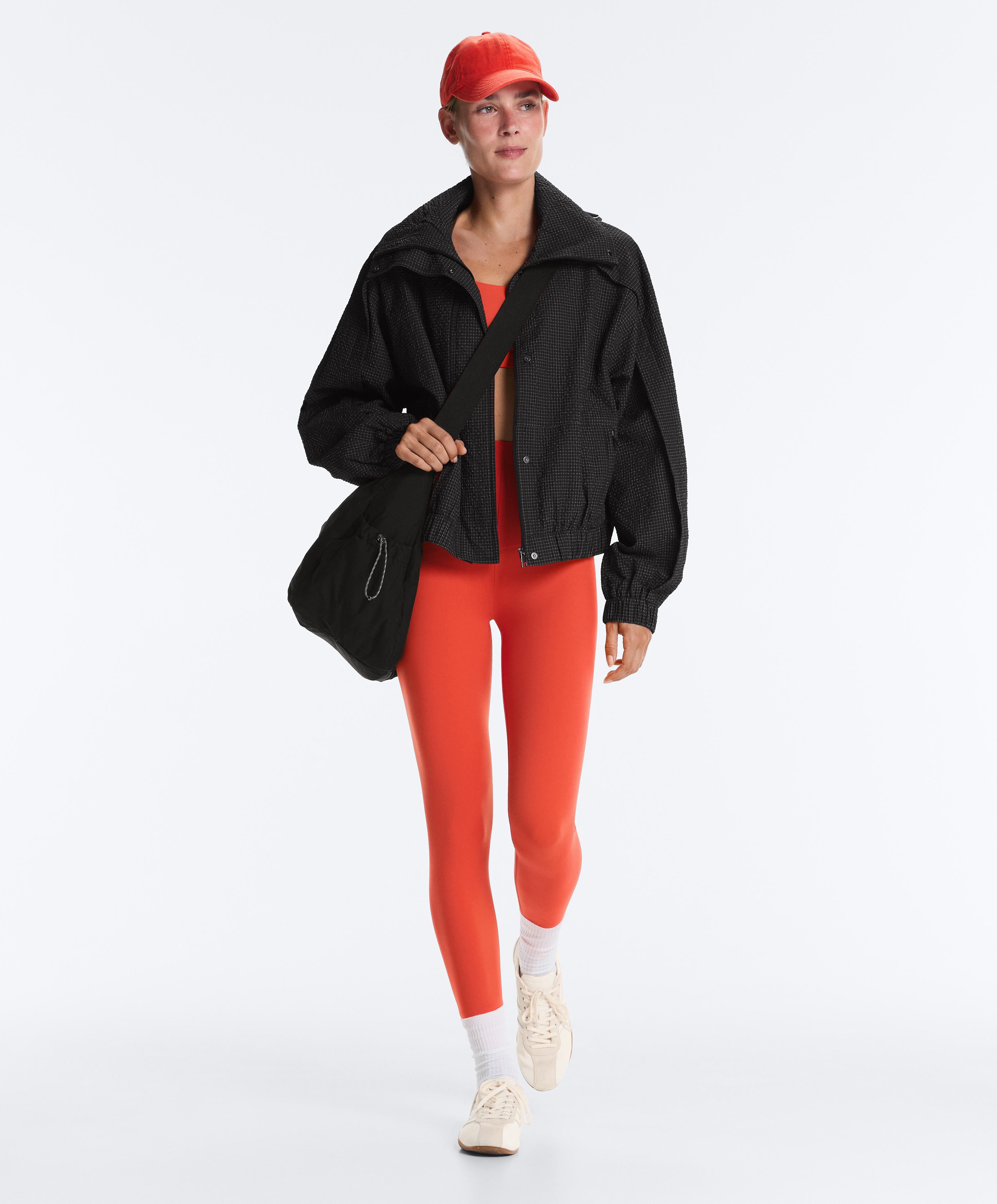 Comfortlux low-support crossover strap sports bra — BRIGHT ORANGE