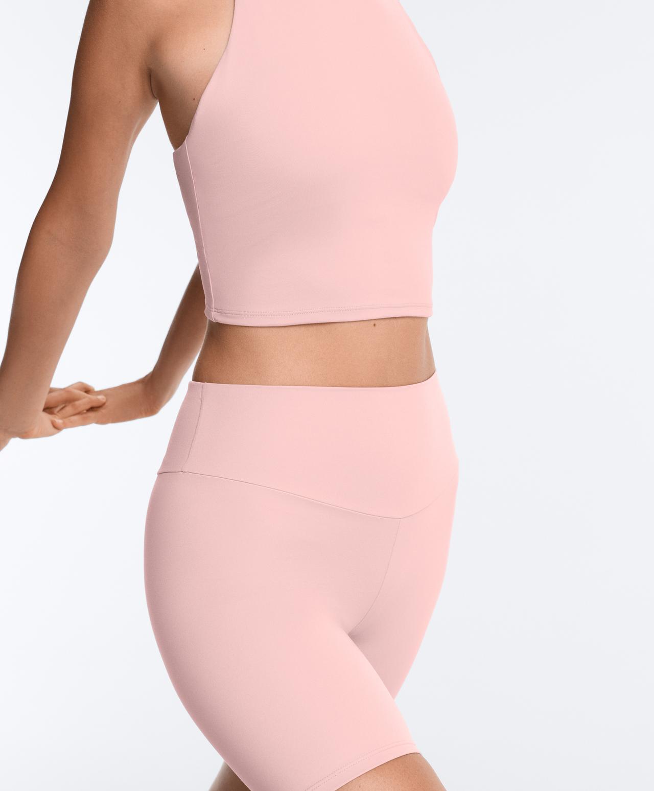 Leggings biker high rise comfortlux 20 cm — CLOUD PINK