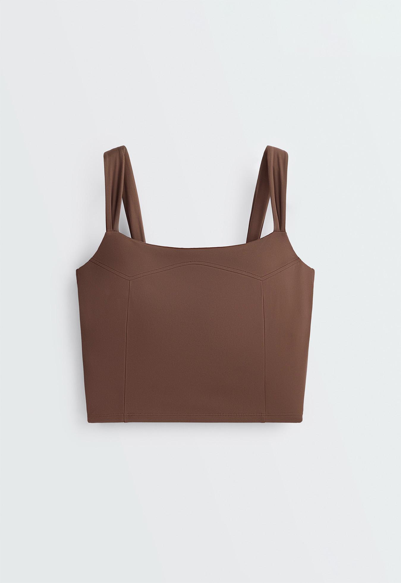 Comfortlux seam detail tank top — COCOA