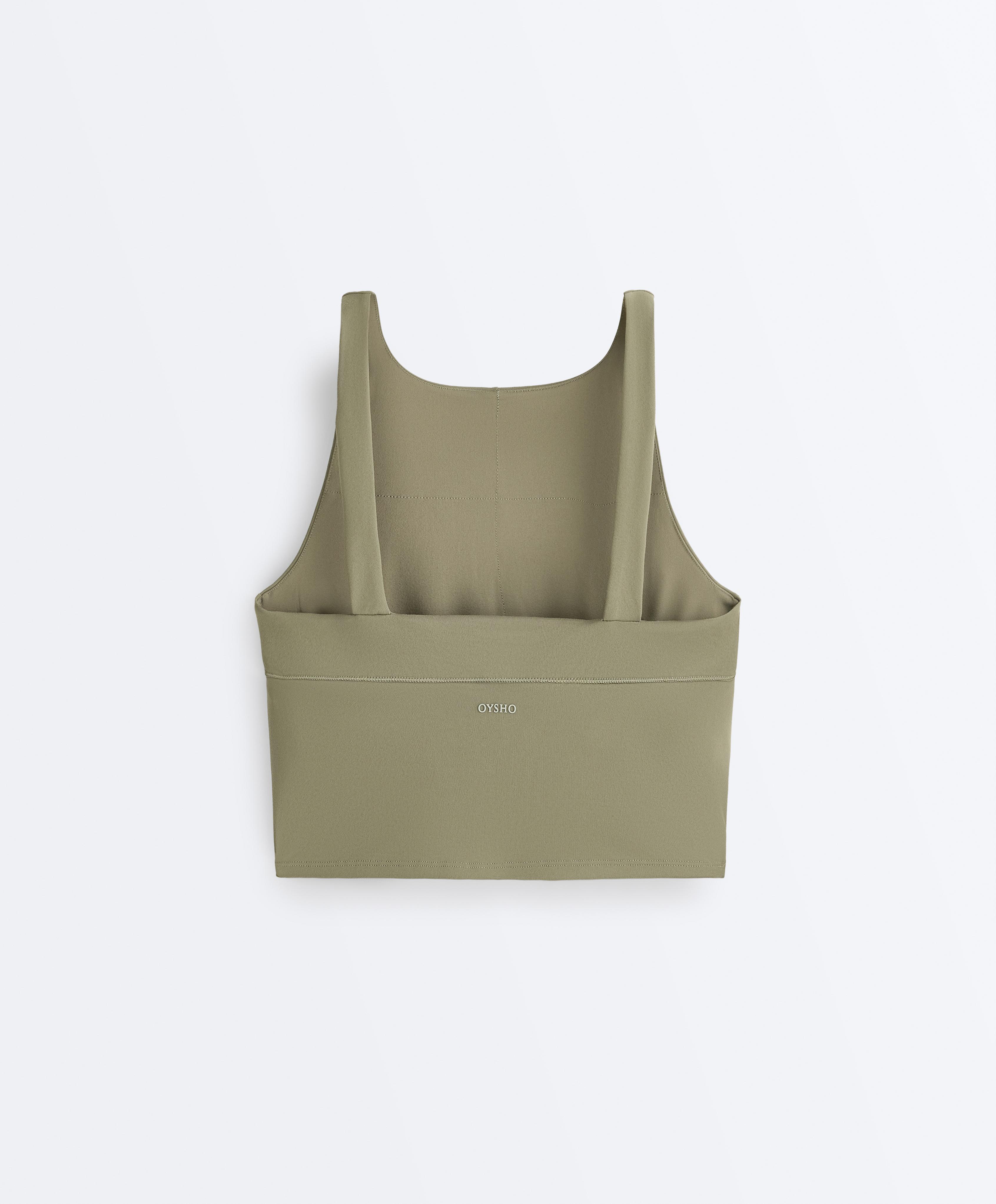 Evermove tank top with straps — WASHED KHAKI