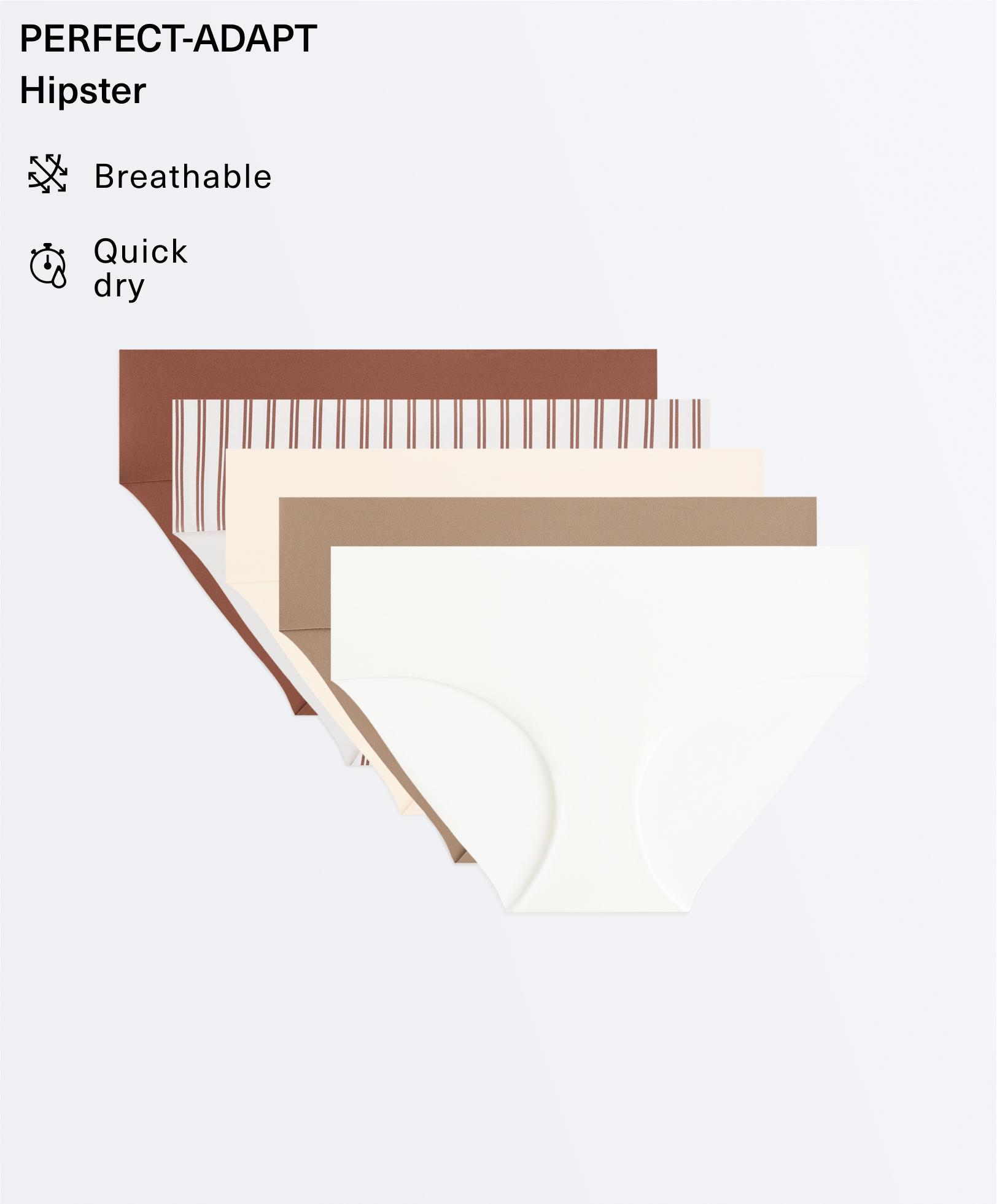 5 invisible laser-cut polyamide blend hipster briefs