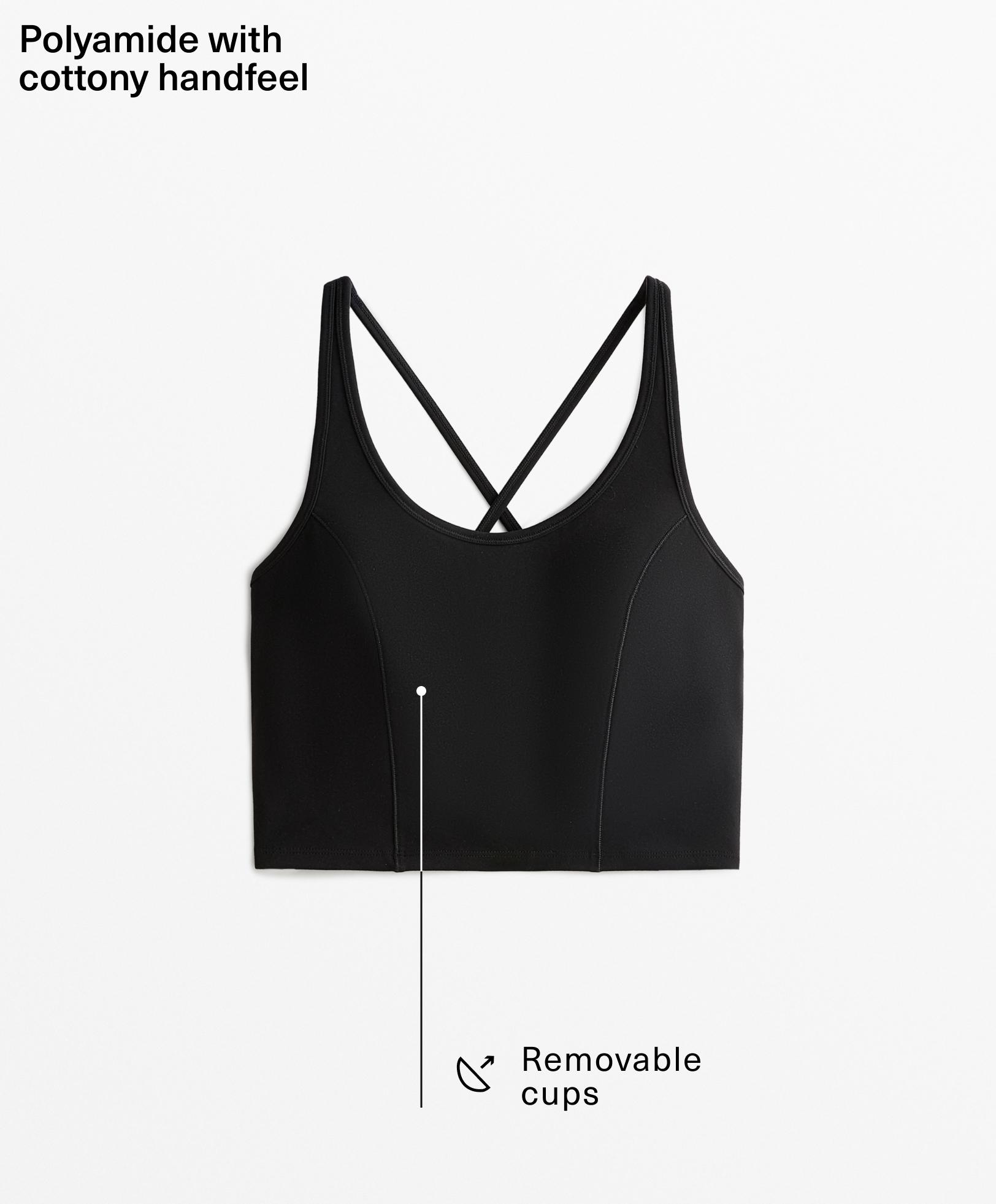 Polyamide tank top with cottony handfeel
