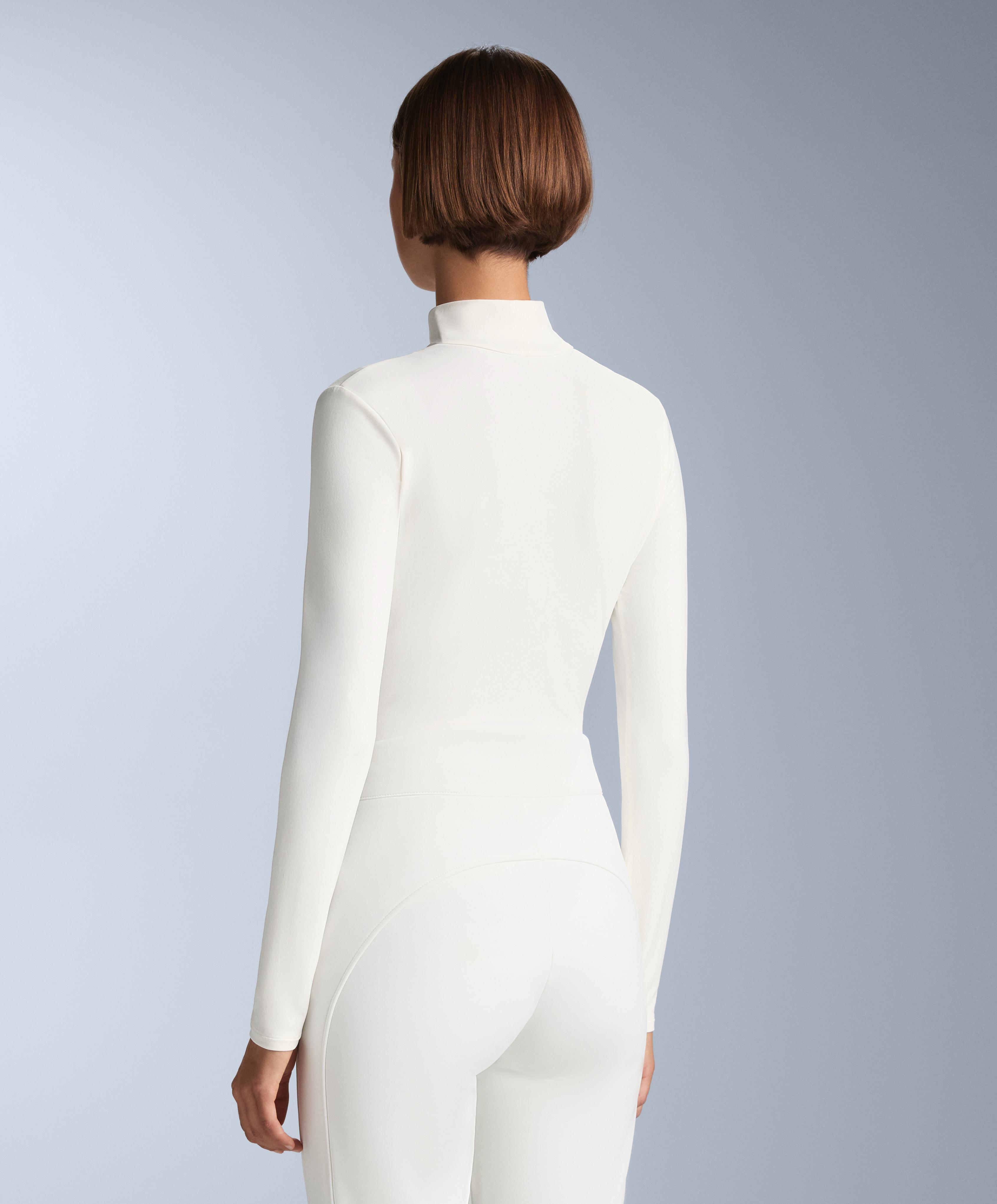 Long sleeve thermal base layer T-shirt — WHITE