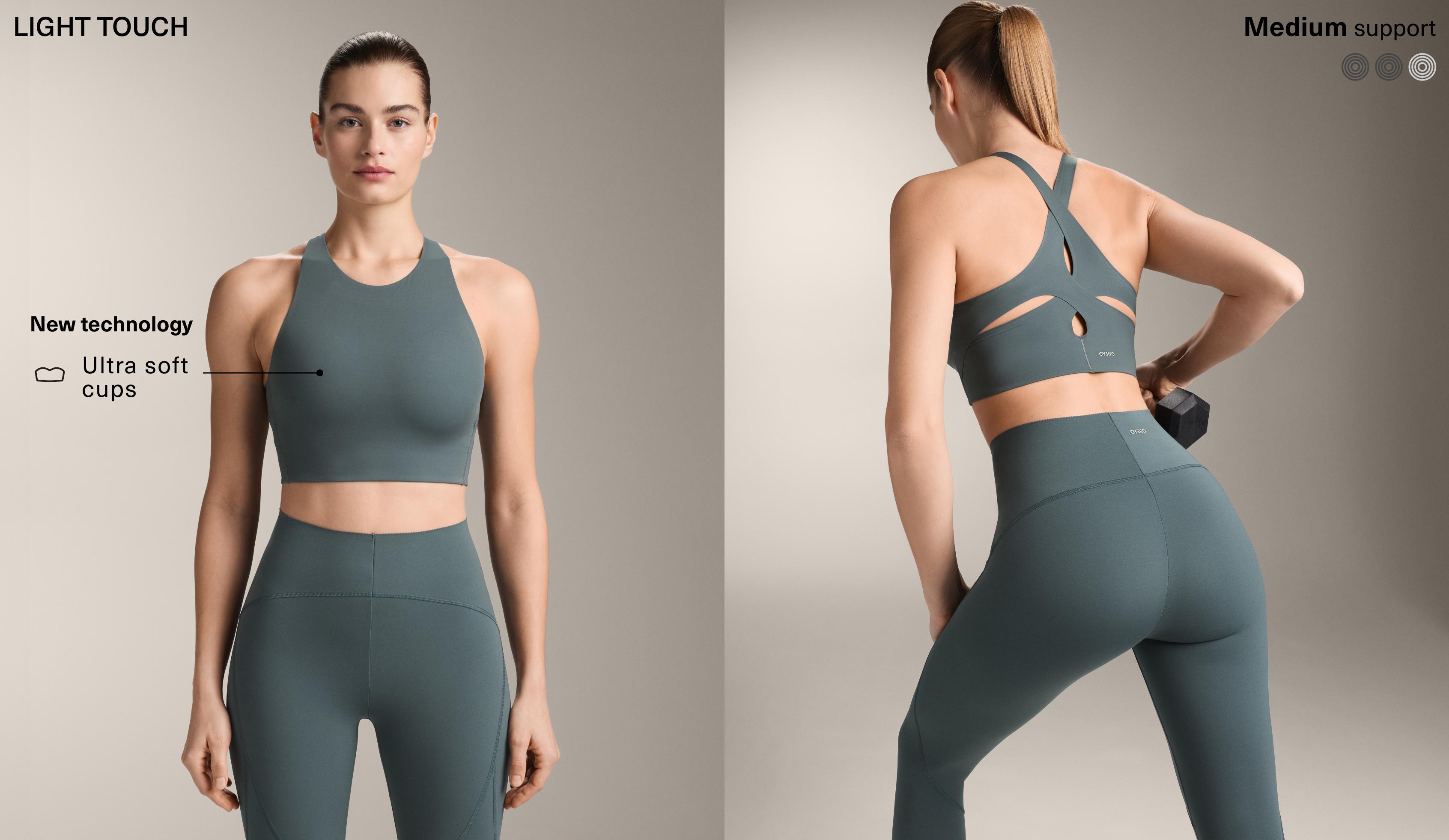 تانك توب خفيف الملمس بظهر متقاطع