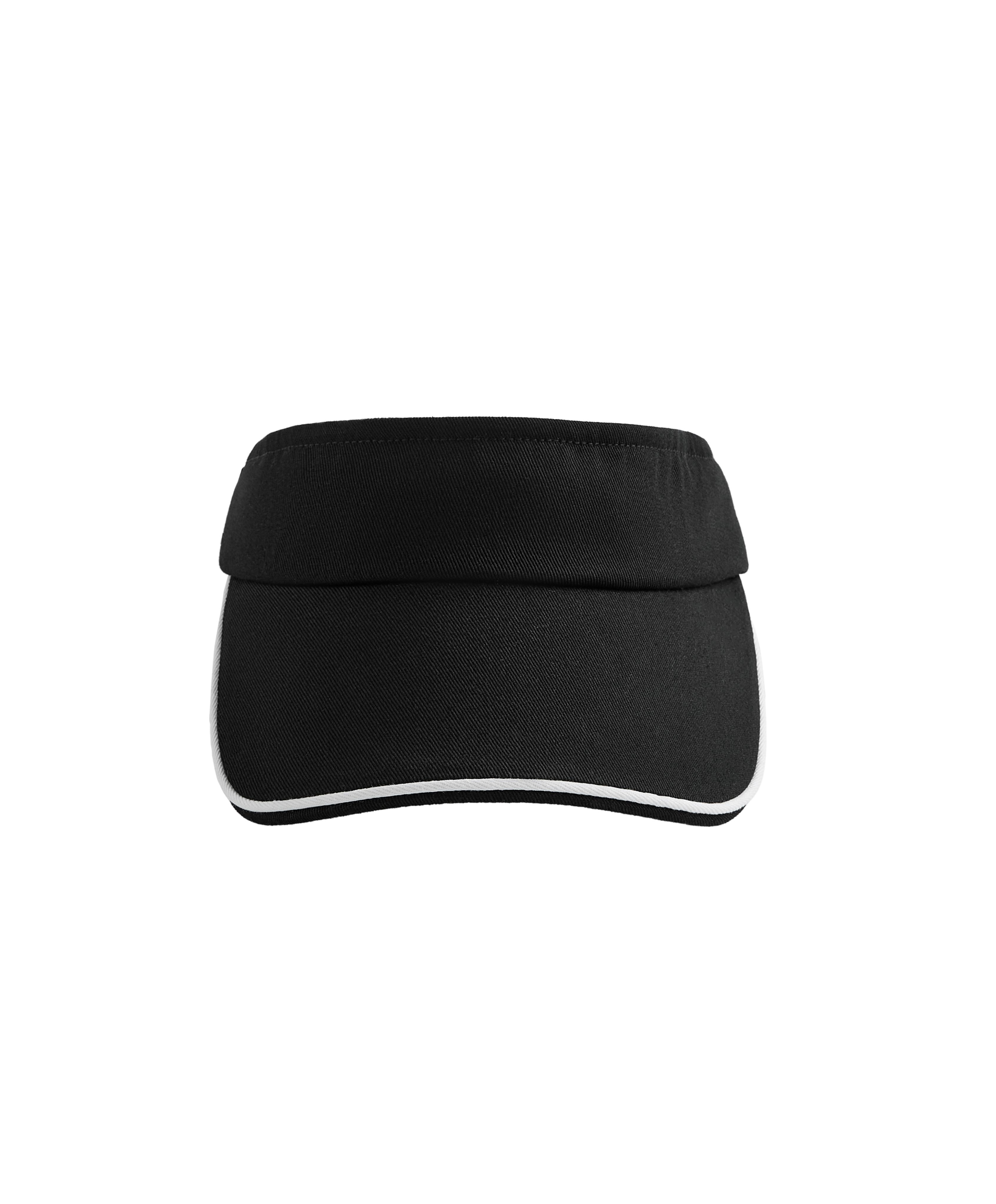 Sports piping visor — BLACK