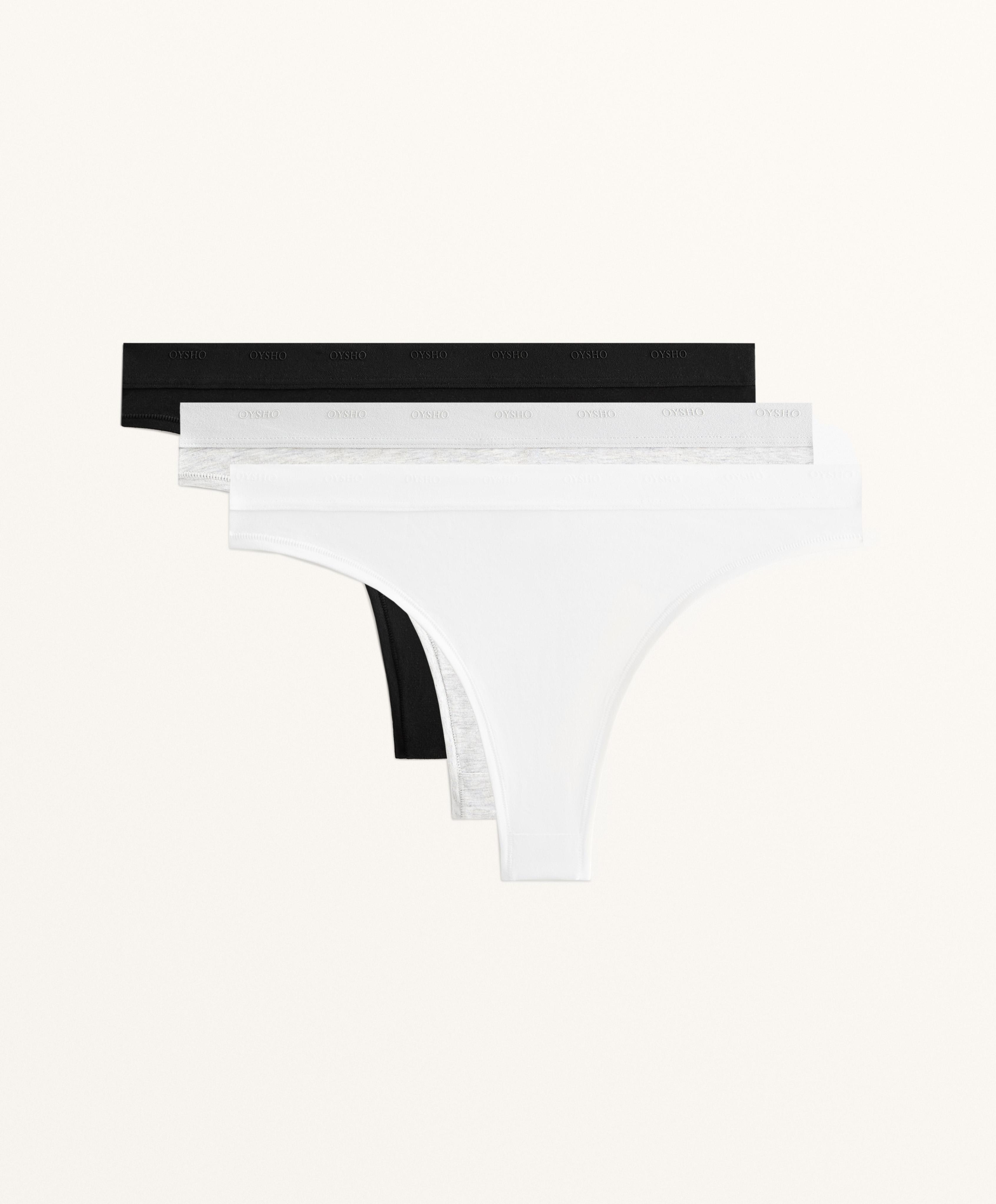 3 Brazilian briefs in a cotton blend with logo