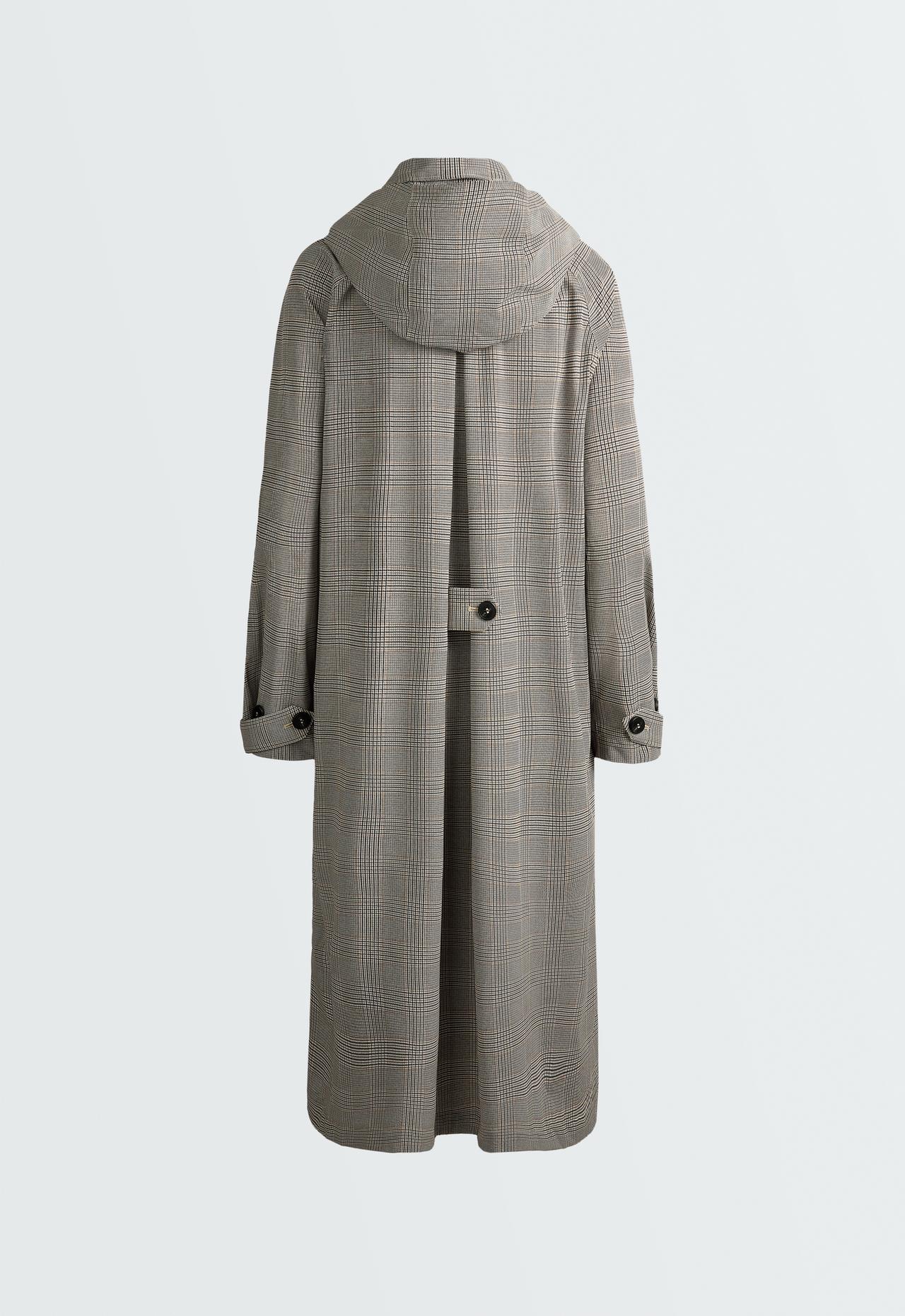 Check extra lightweight 10k waterproof long jacket — CAMEL