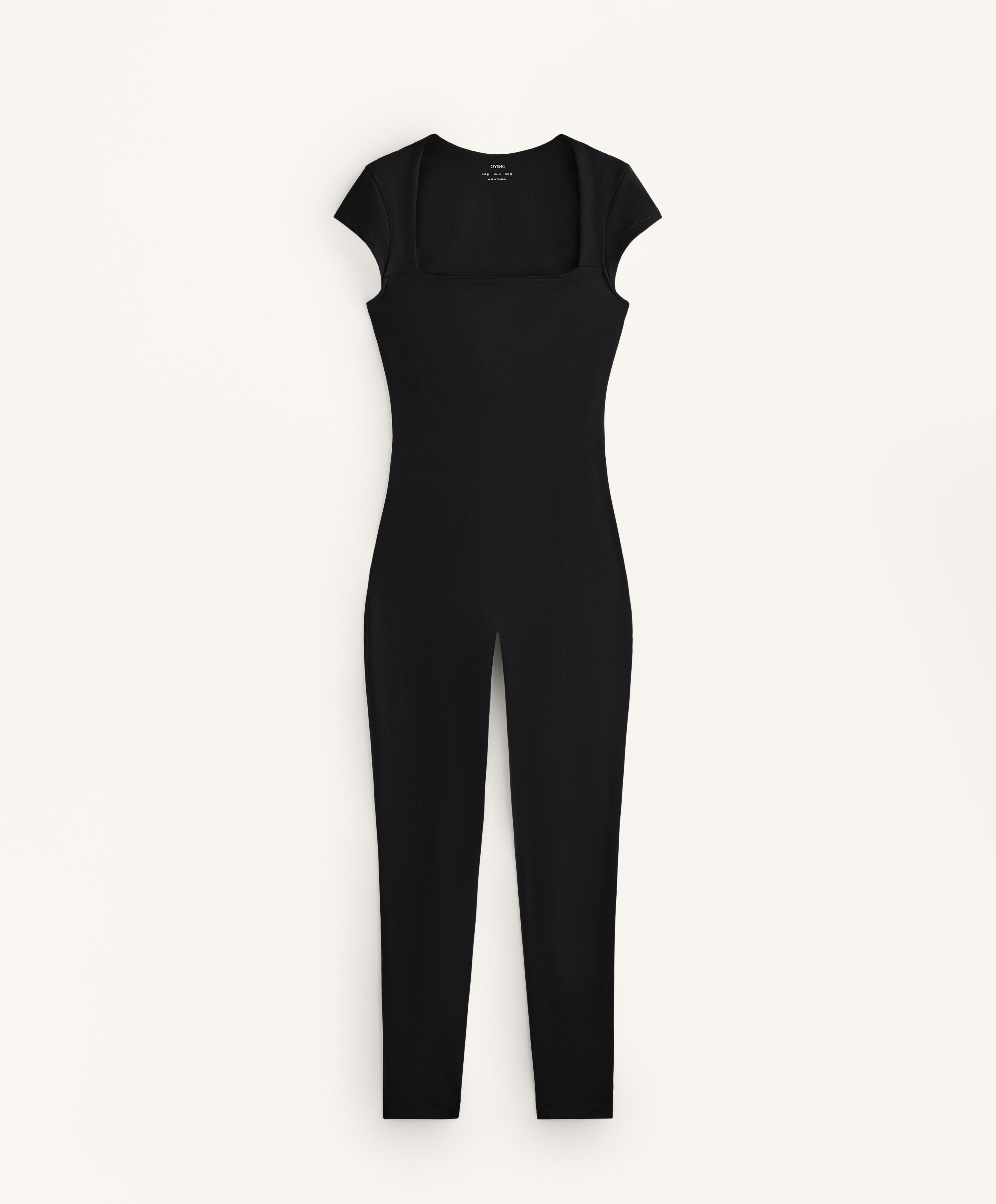 Comfortlux long square neck jumpsuit