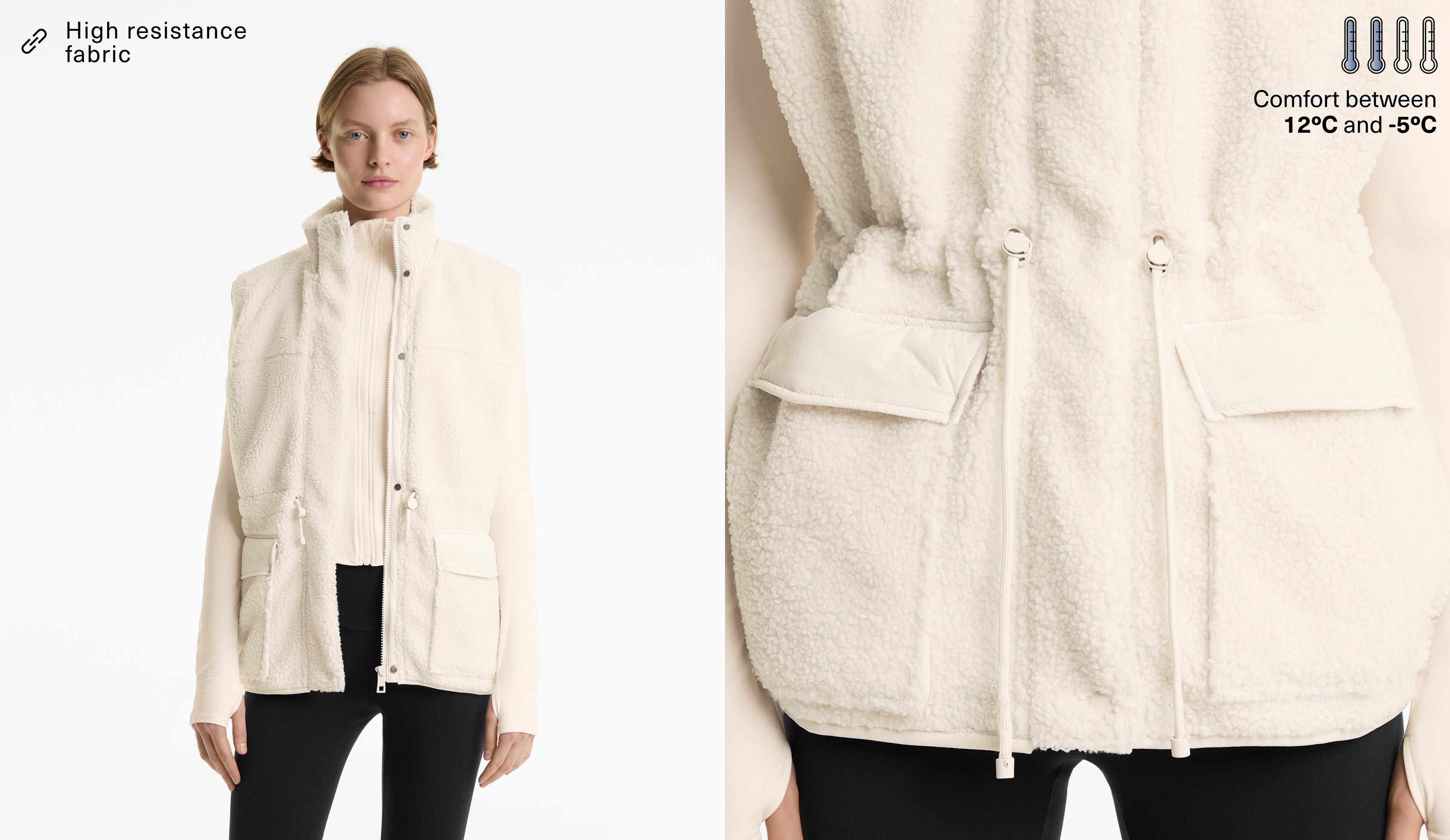 Gilet effetto montone