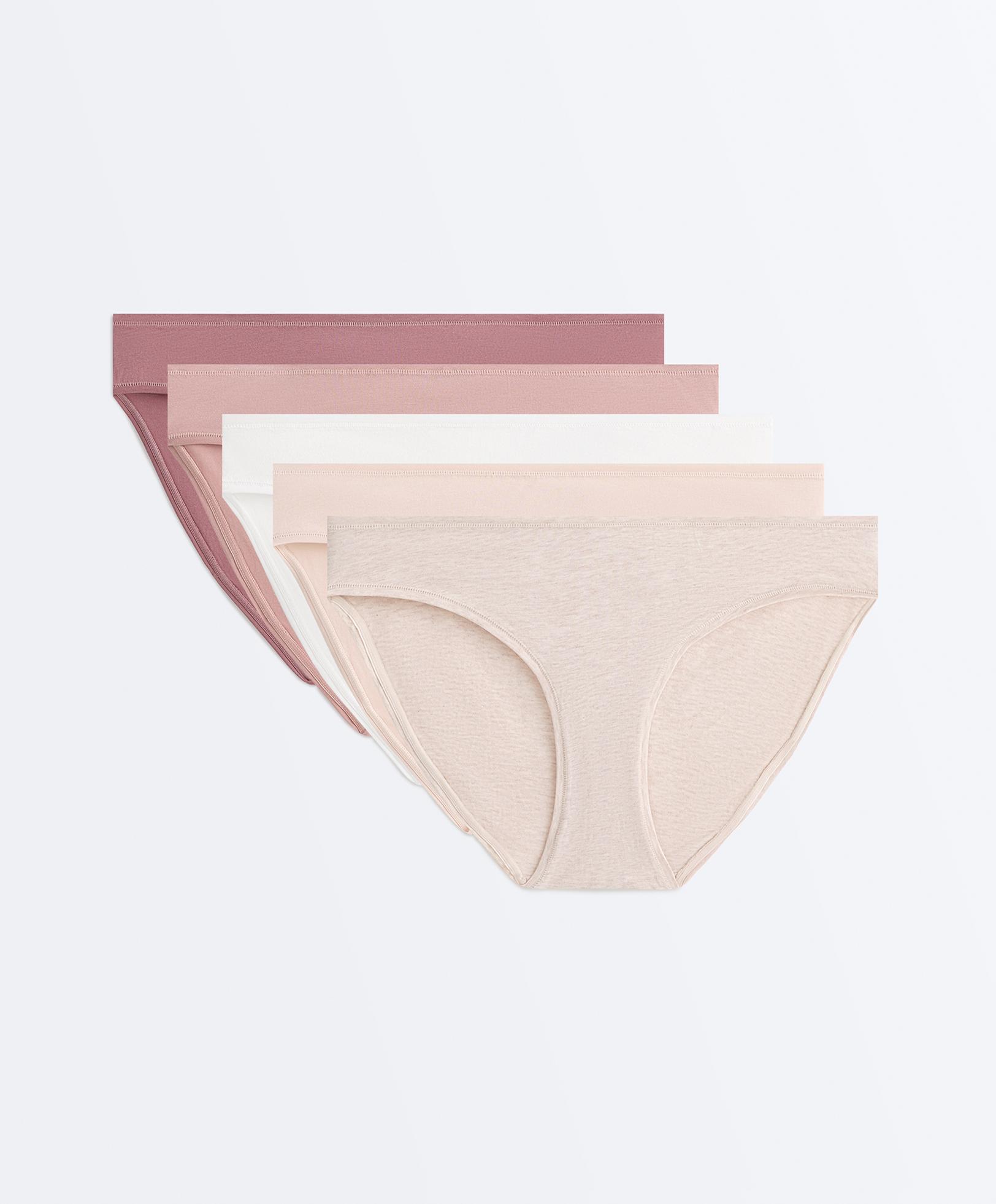 5 cotton blend classic briefs — PASTEL PINK