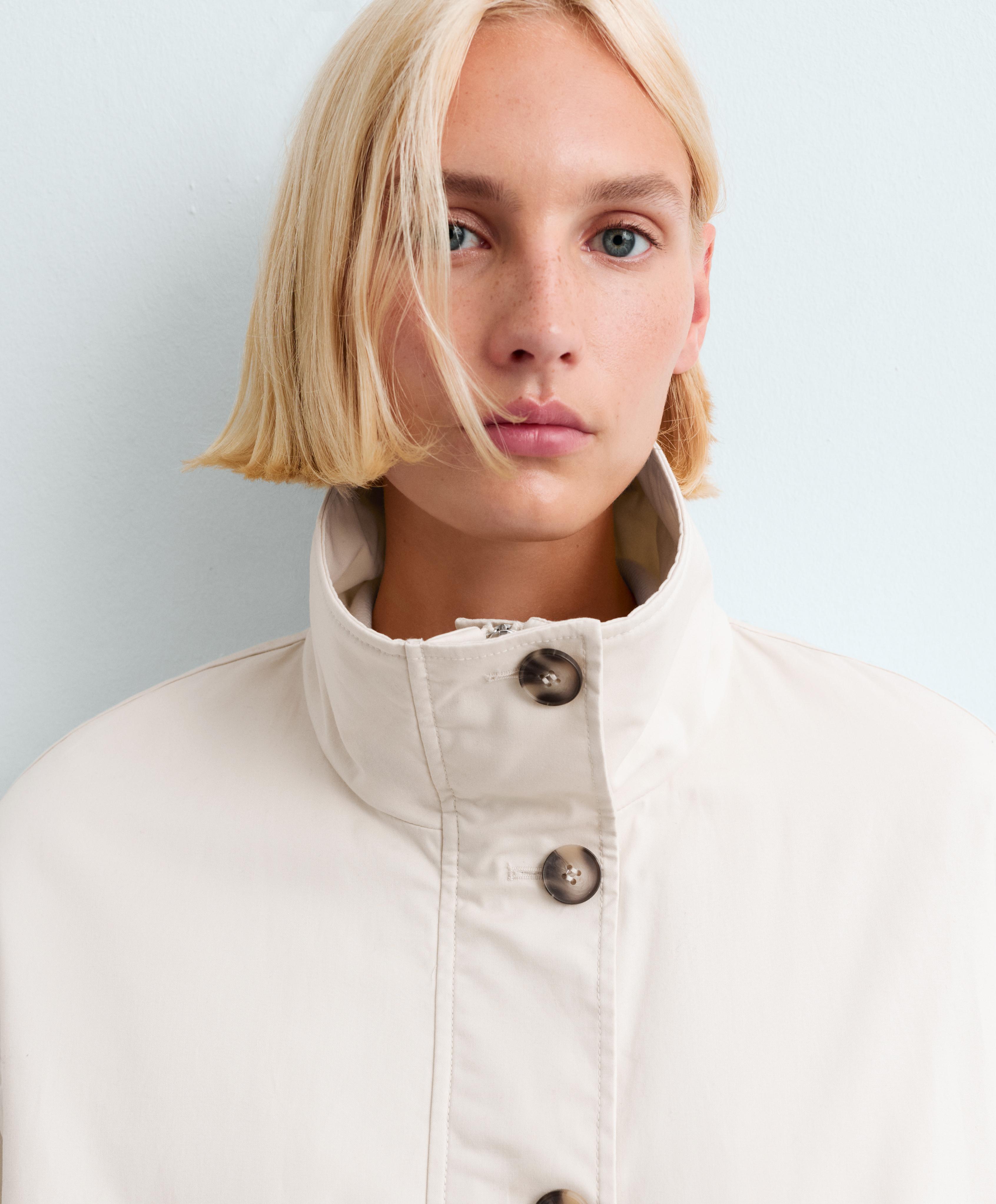 FELLEX® AEROGEL padded canvas jacket — ECRU