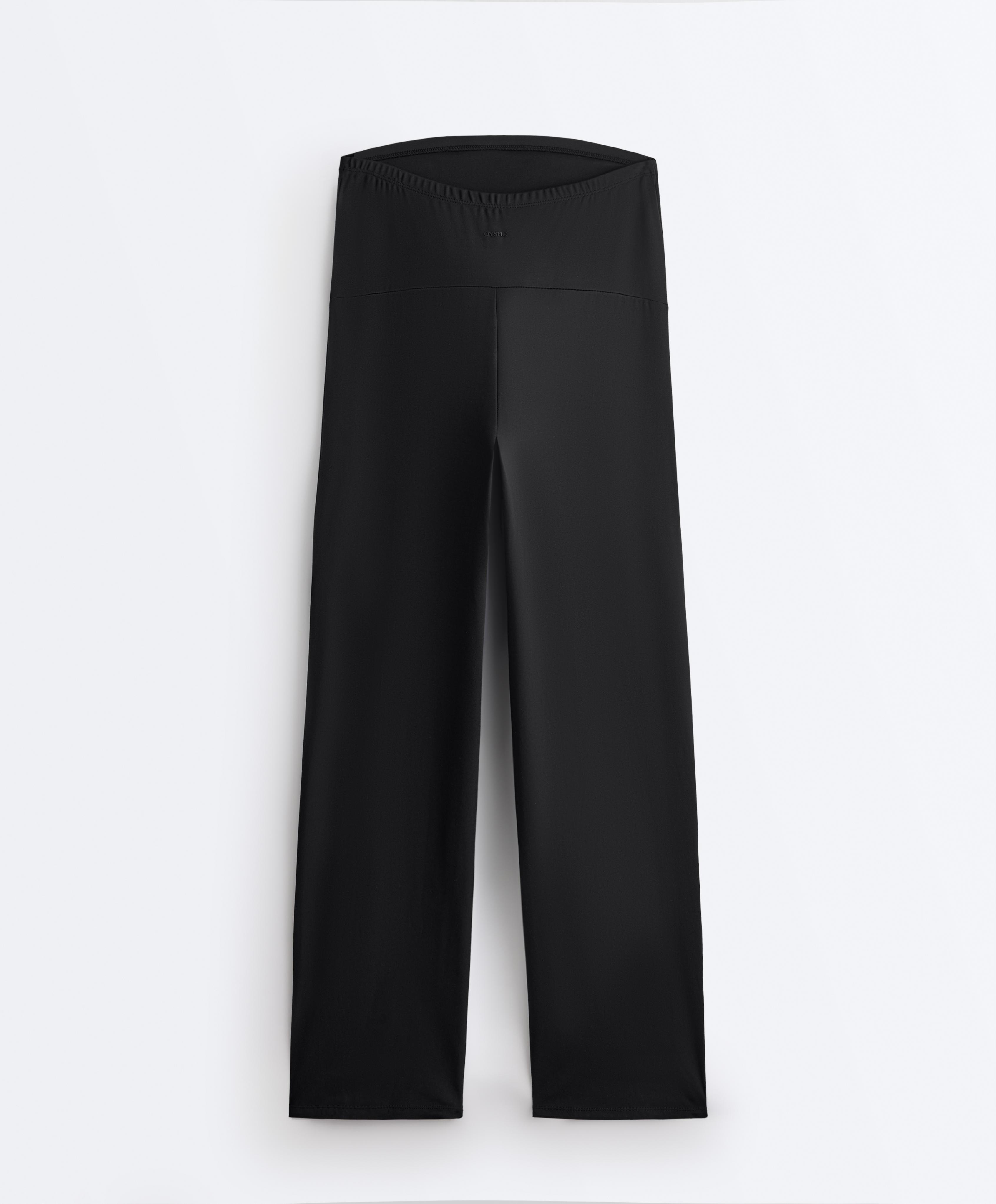 Comfortlux maternity straight-leg trousers — BLACK