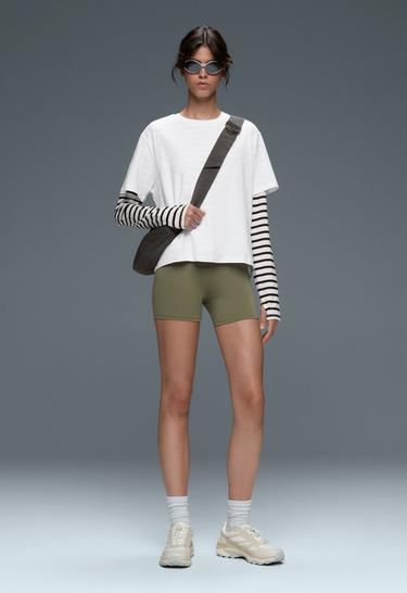 Hot pants high rise Comfortlux 10 cm — DARK KHAKI 1